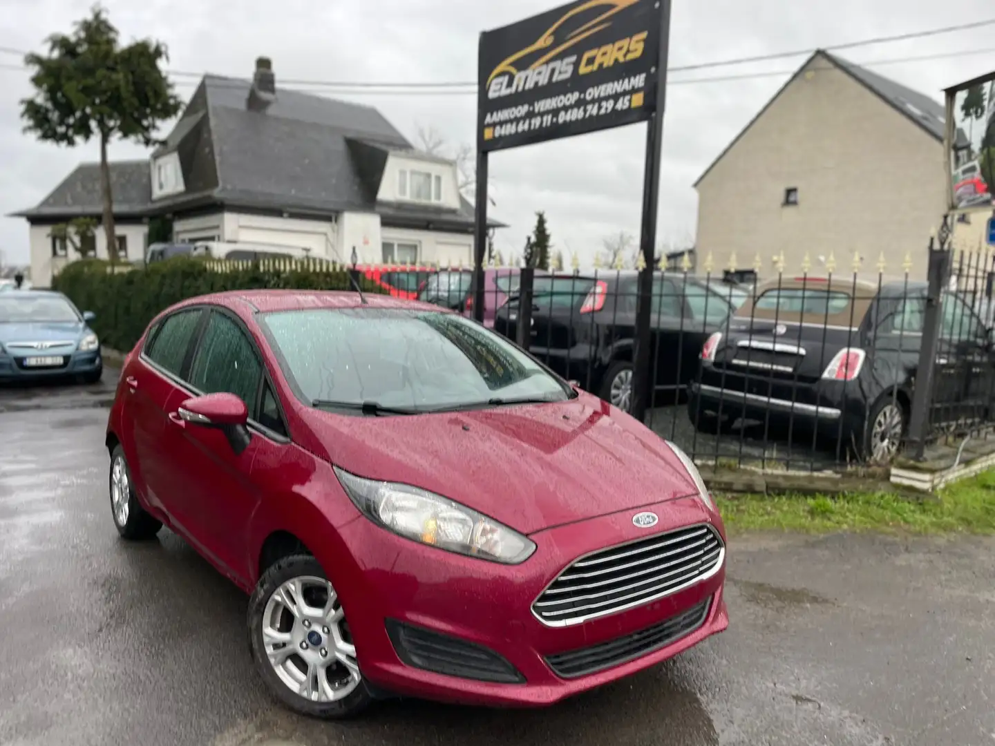 Ford Fiesta 1.0 EcoBoost*Airco-Jantes-5 Portes*1ier Proprio Rouge - 1