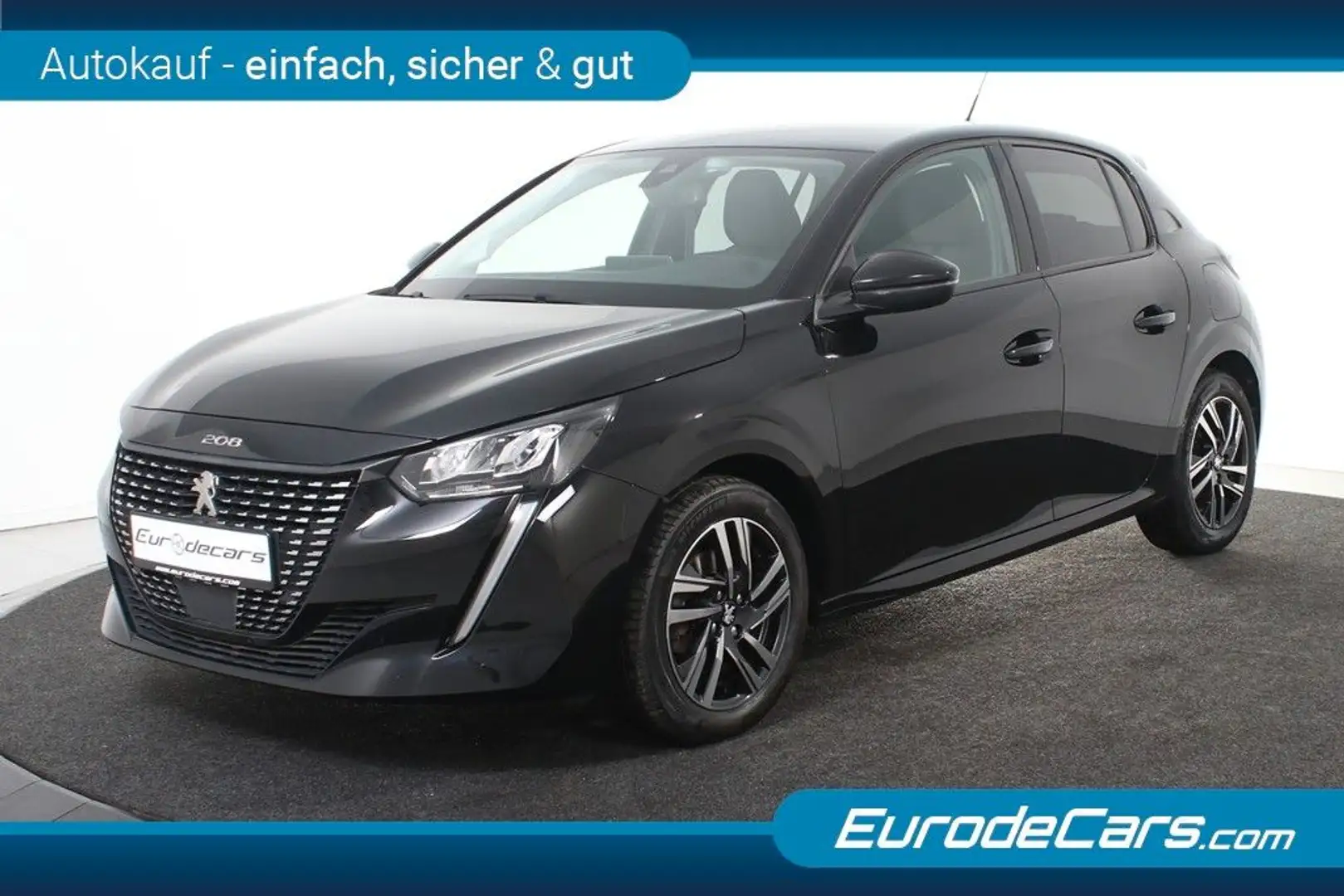 Peugeot 208 Allure 100 *1.Hand*T-Leder*Navi*Kamera* Noir - 1