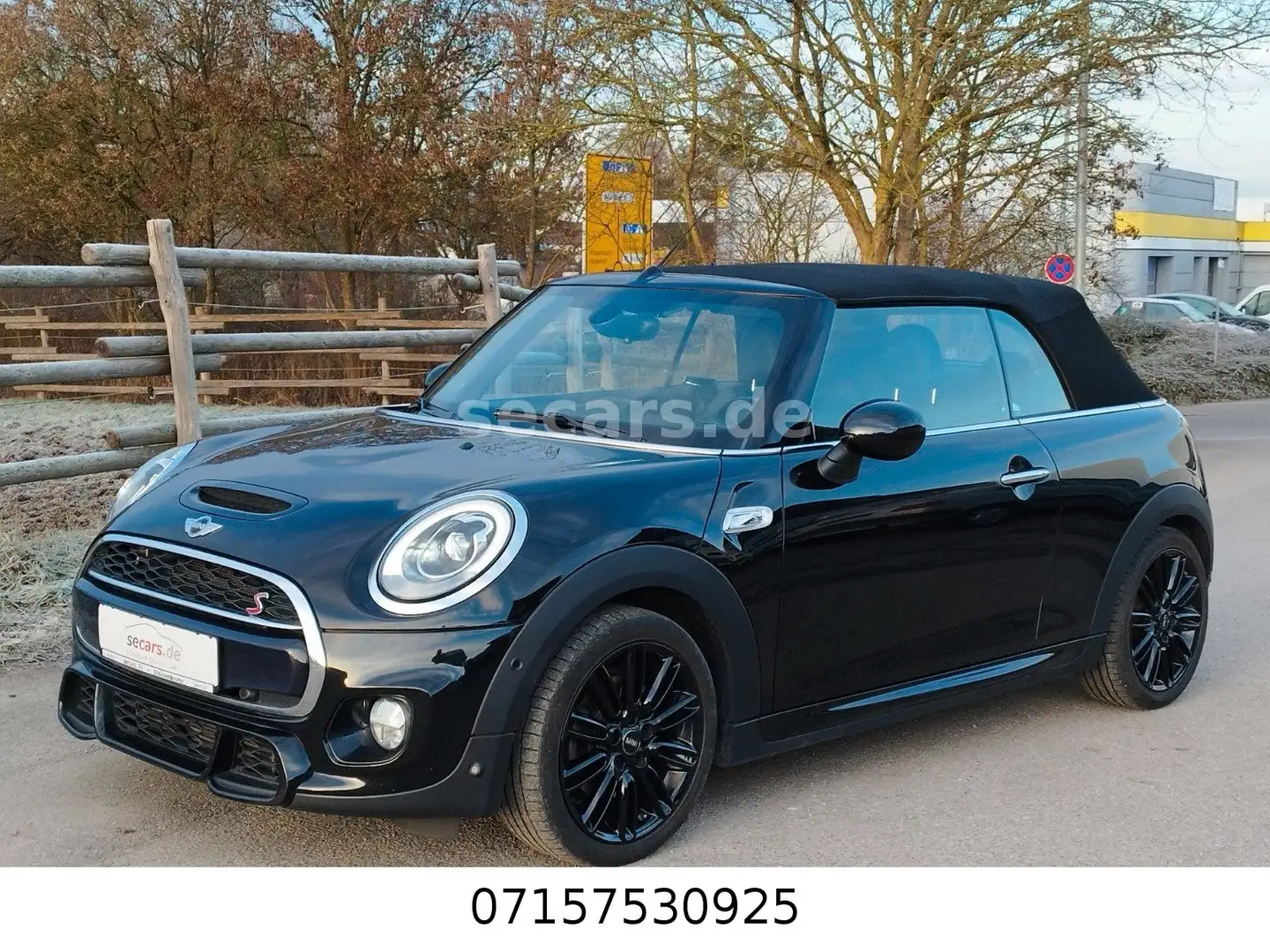 MINI Cooper S Cabrio CooperS Cab JCW NavPro LED Leder H/K Sicht ParkA Schwarz - 1