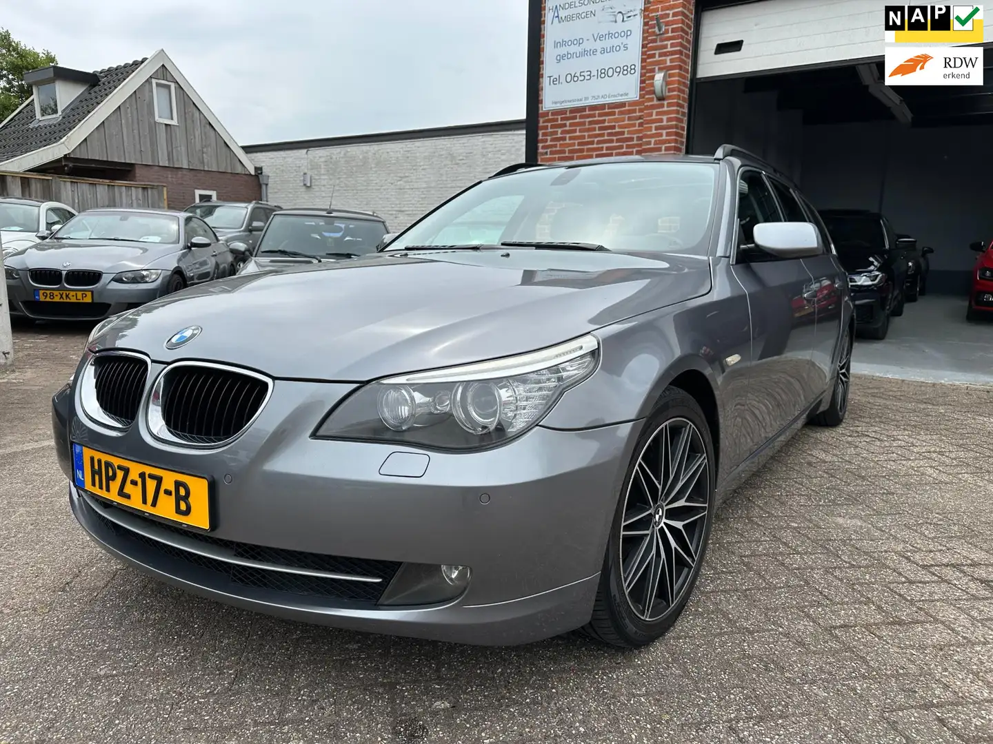BMW 520 5-serie Touring 520d Corporate Lease AUTOMAAT-NAVI Gris - 1