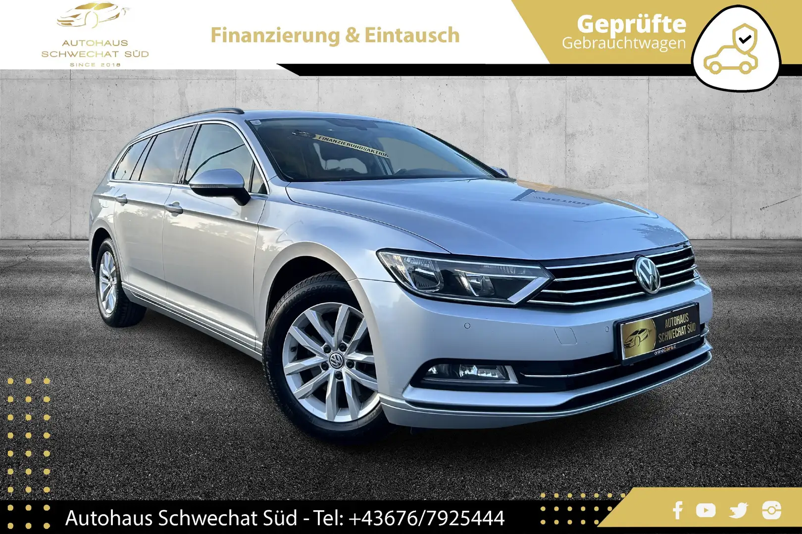Volkswagen Passat Variant 1,6 TDI DSG Comfortline // 1.BESITZ // NAVI // Grau - 1
