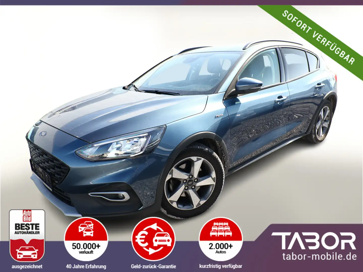 Ford Focus 1.0 EcoBoost 125 Aut. Active LED Nav Kam Blau - 1