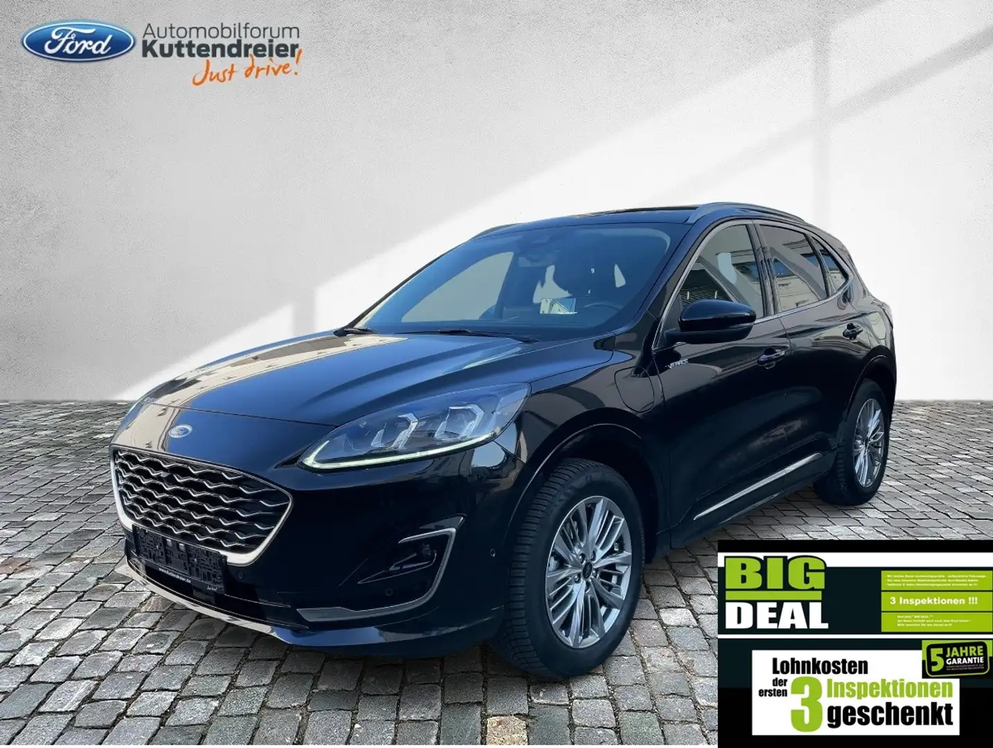 Ford Kuga PHEV Vignale Leder Voll-LED Navi Kamera Schwarz - 1