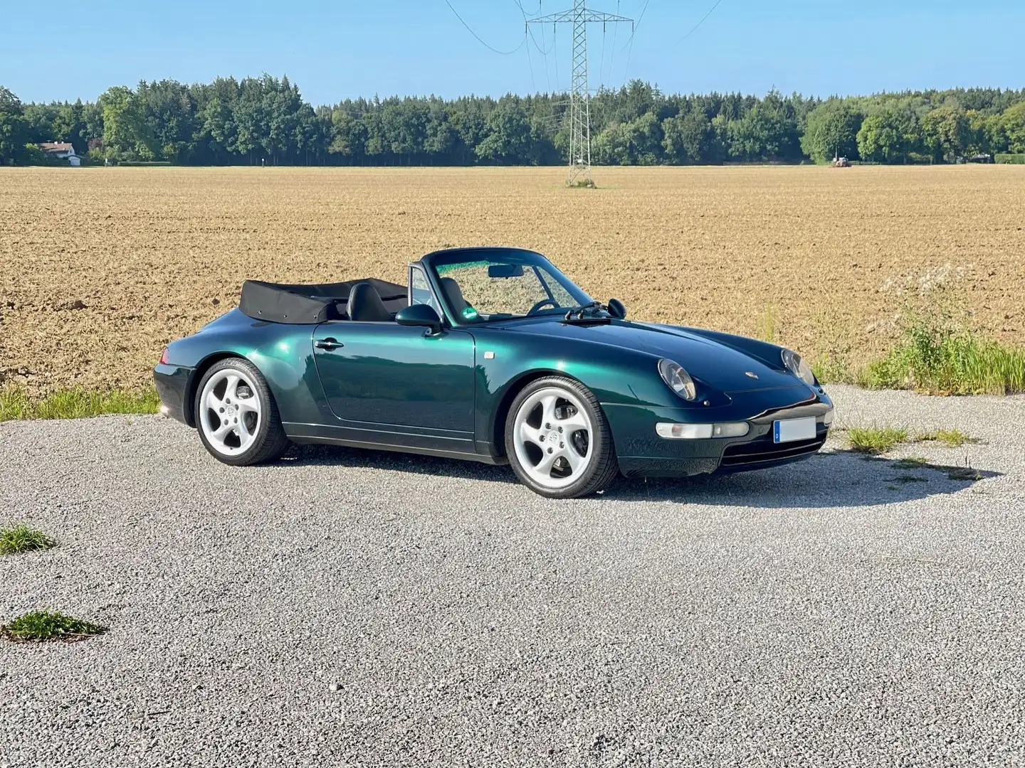 Porsche 993 Carrera 2 Cabrio*Classic Grün*Sportsitze*6Gg Vert - 2