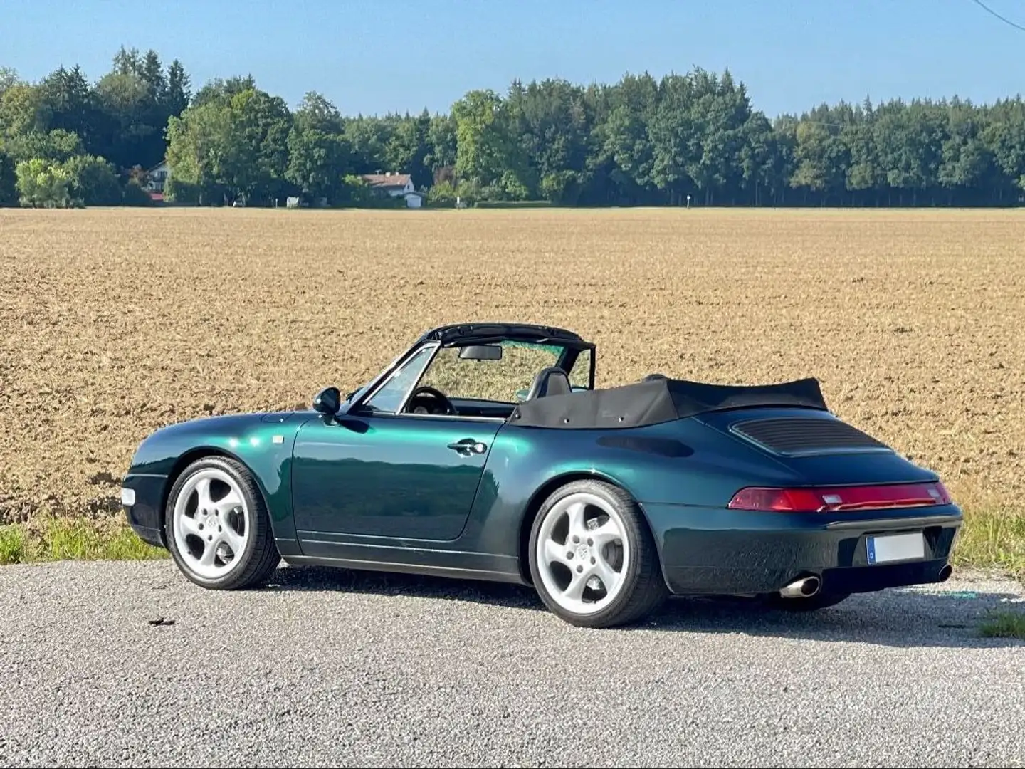 Porsche 993 Carrera 2 Cabrio*Classic Grün*Sportsitze*6Gg Grün - 2