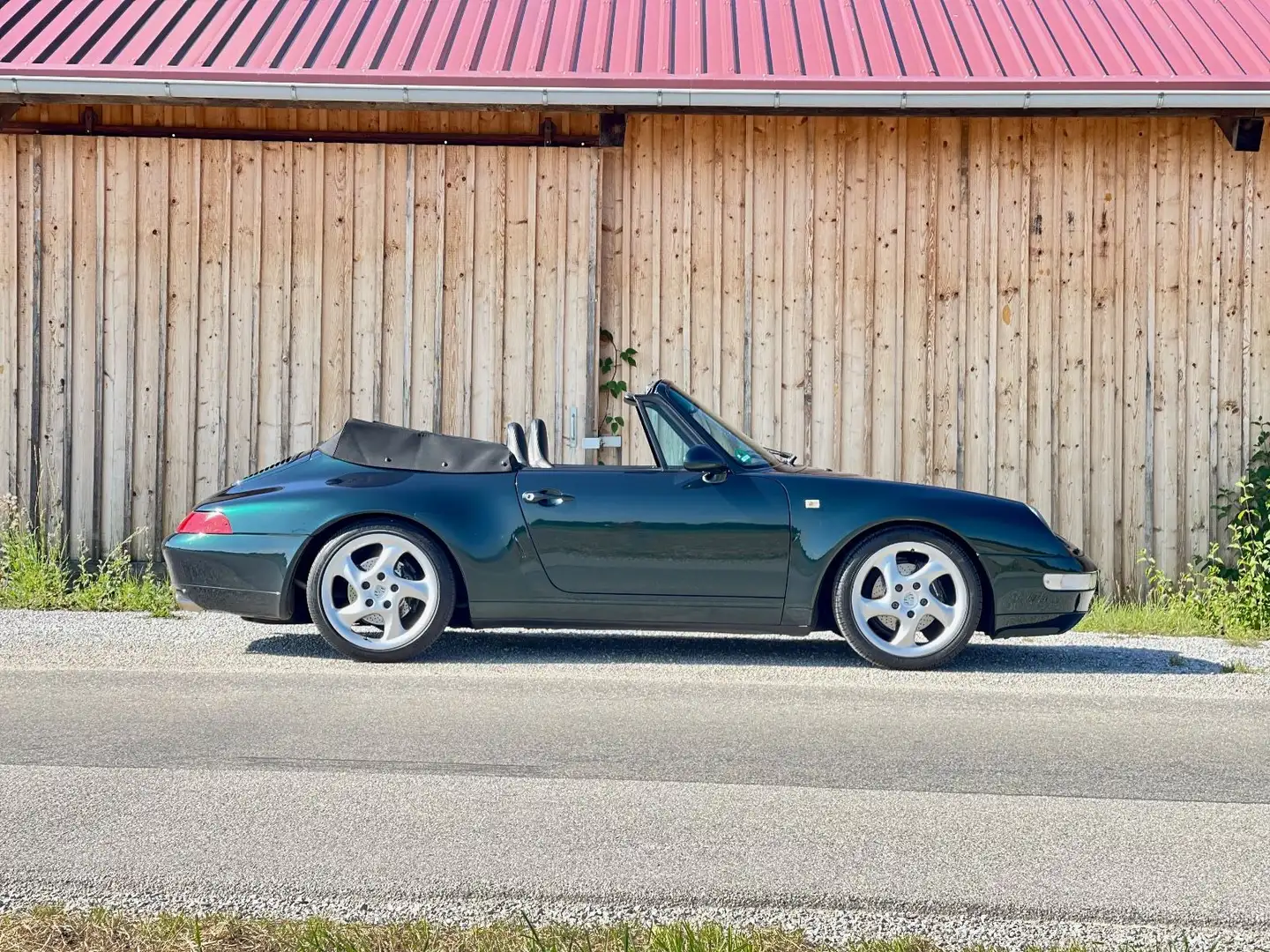 Porsche 993 Carrera 2 Cabrio*Classic Grün*Sportsitze*6Gg Vert - 1