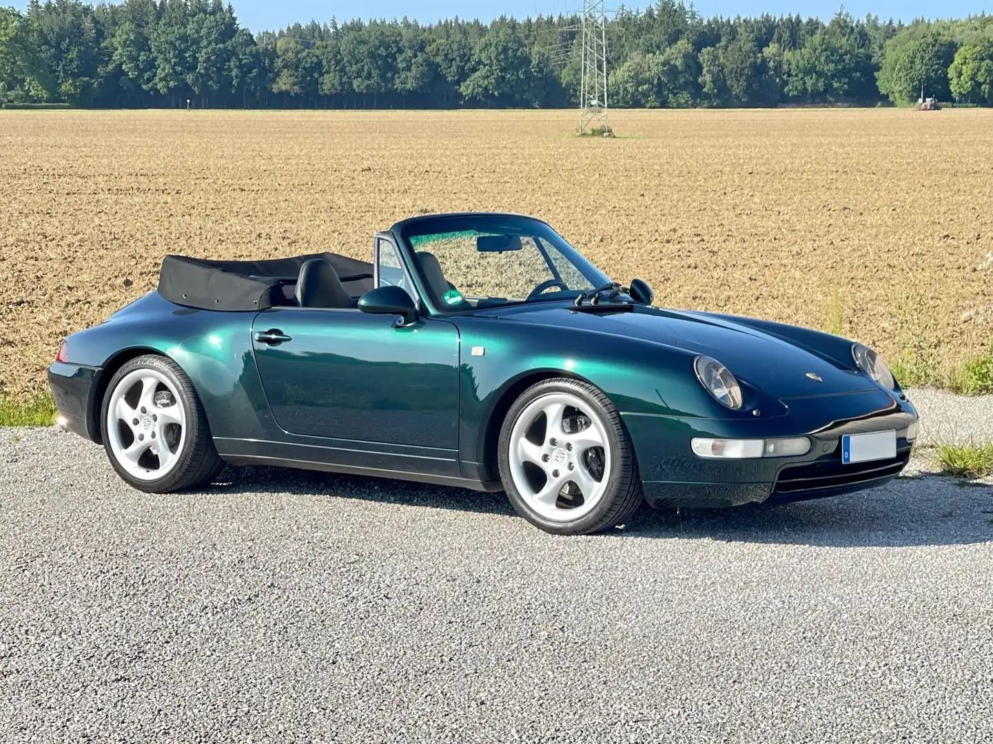 Porsche 993 Carrera 2 Cabrio*Classic Grün*Sportsitze*6Gg Grün - 1