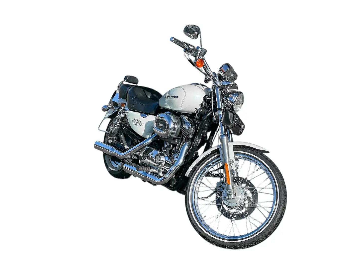 Harley-Davidson XL 1200 Harley-Davidson Sportster XL 1200C Custom Bianco - 1