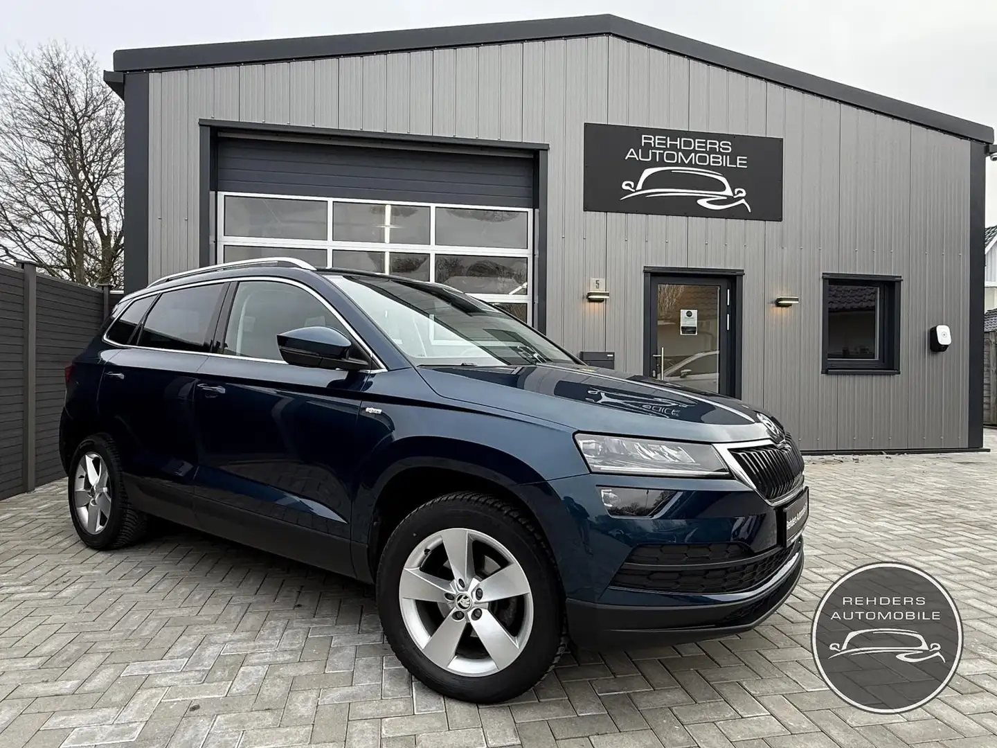Skoda Karoq Ambition LED RFK SHZ AHK ACC Navi AppleCar Blau - 1