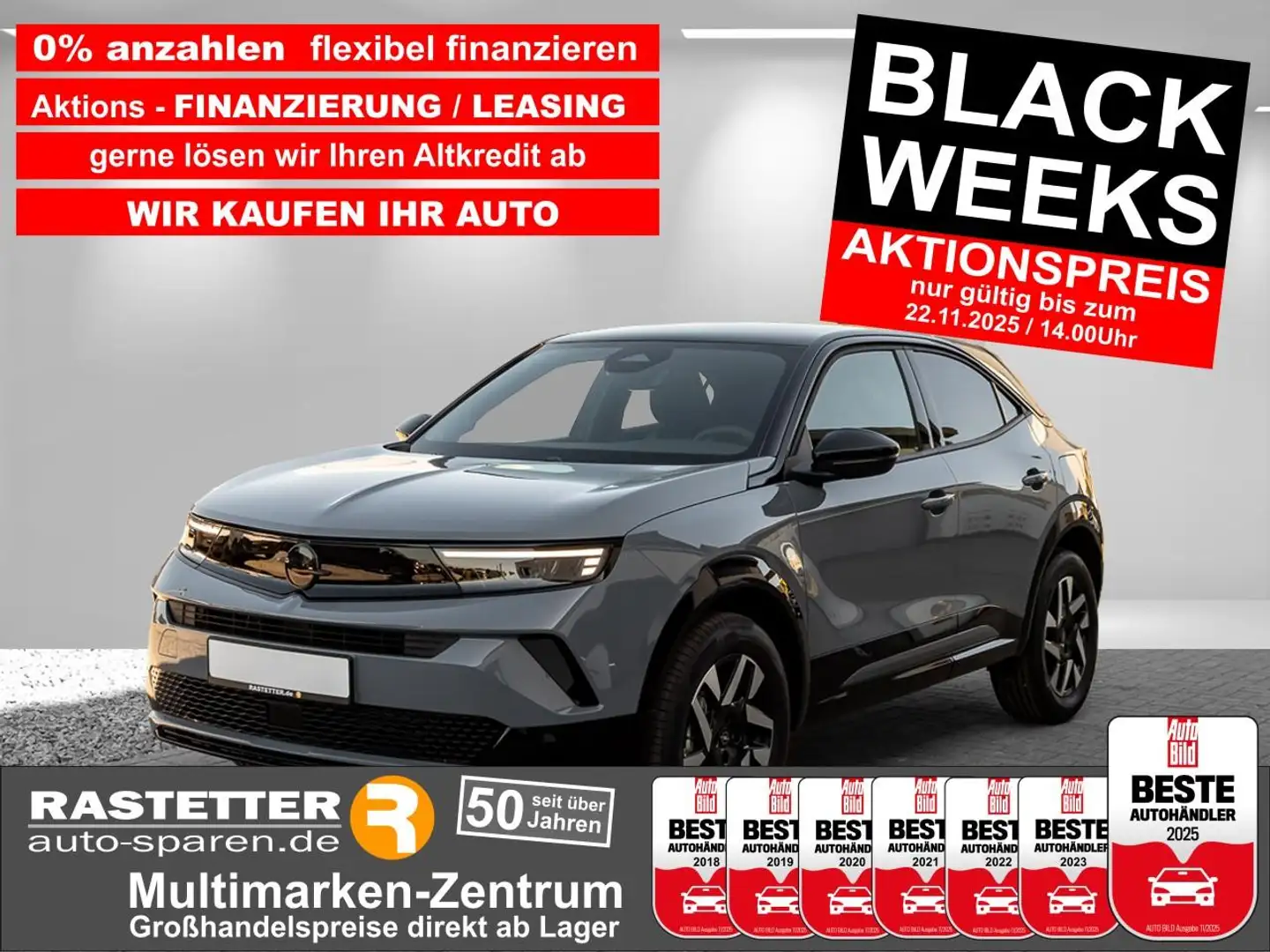 Opel Mokka GS Aut. Komfort+Kamera+Teilleder+Klimaaut+SHZ+PDC+ Gris - 1