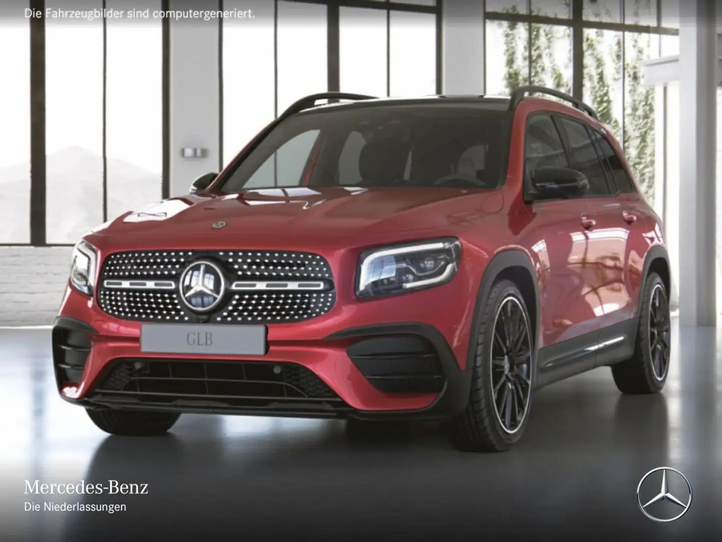 Mercedes-Benz GLB 250 4M AMG+NIGHT+PANO+360°+MULTIBEAM+HUD+8G Rot - 2