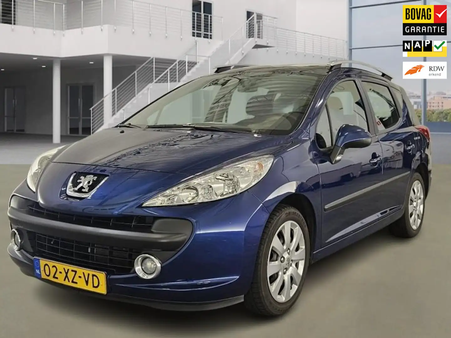 Peugeot 207 SW 1.6 VTi XS 1e Eig. 63.400 km +NAP NL-auto Blauw - 1