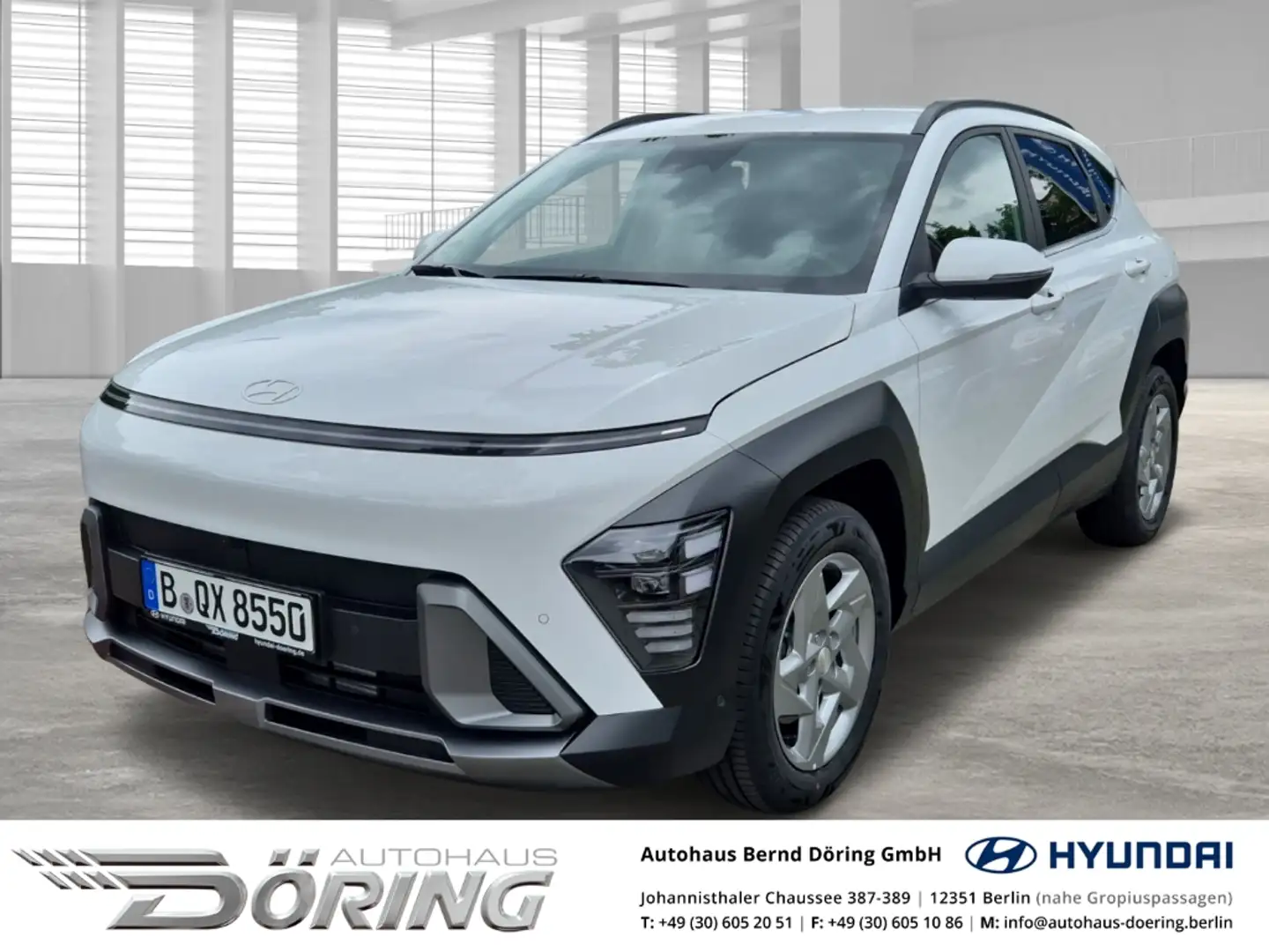 Hyundai KONA TREND 1.0 Turbo 120PS 2WD NAVIGATION Schaltwagen Weiß - 1