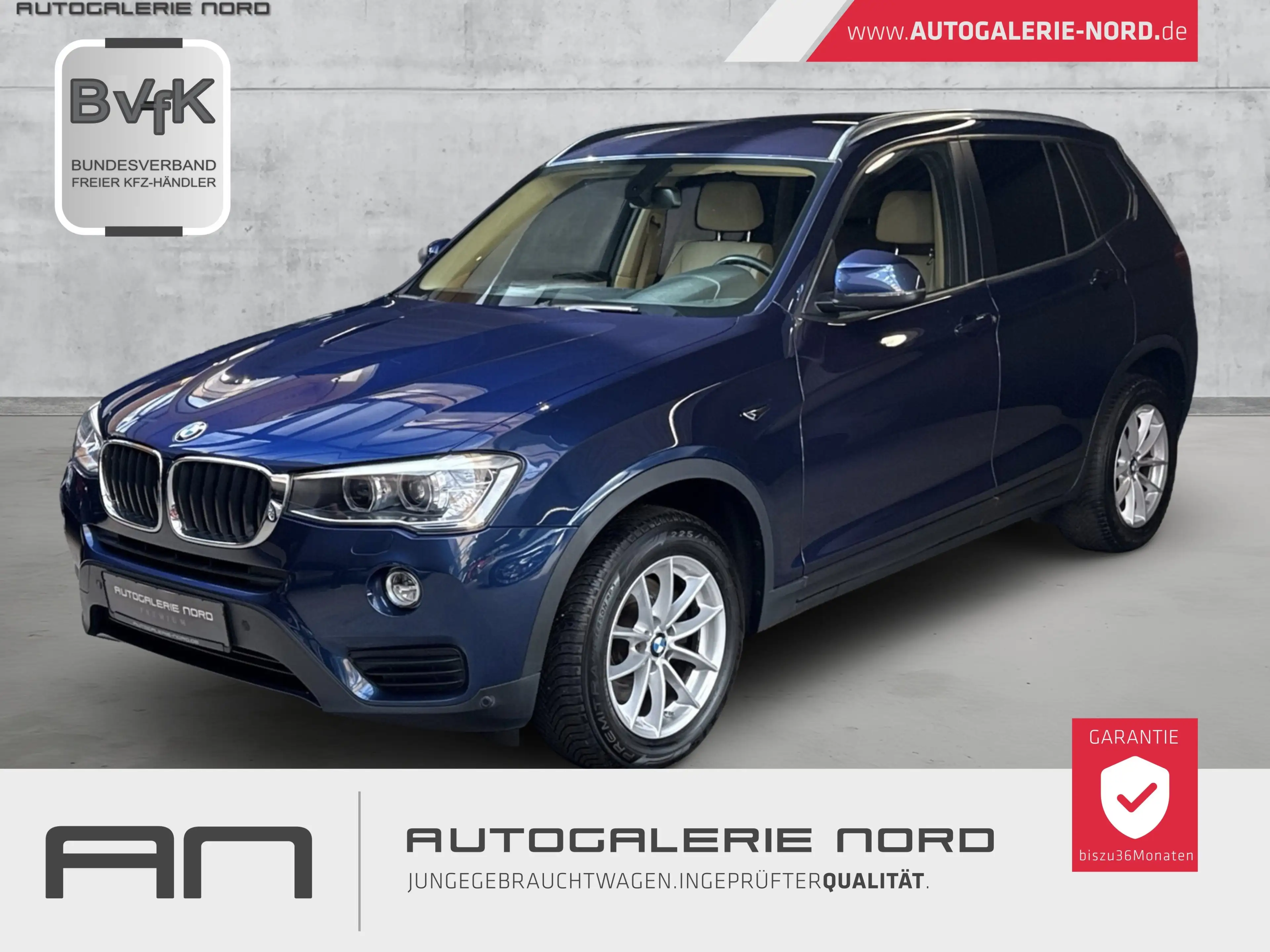 BMW X3 xDrive20d Advantage Bi-Xenon+Leder-Nevada+Navi+MFL