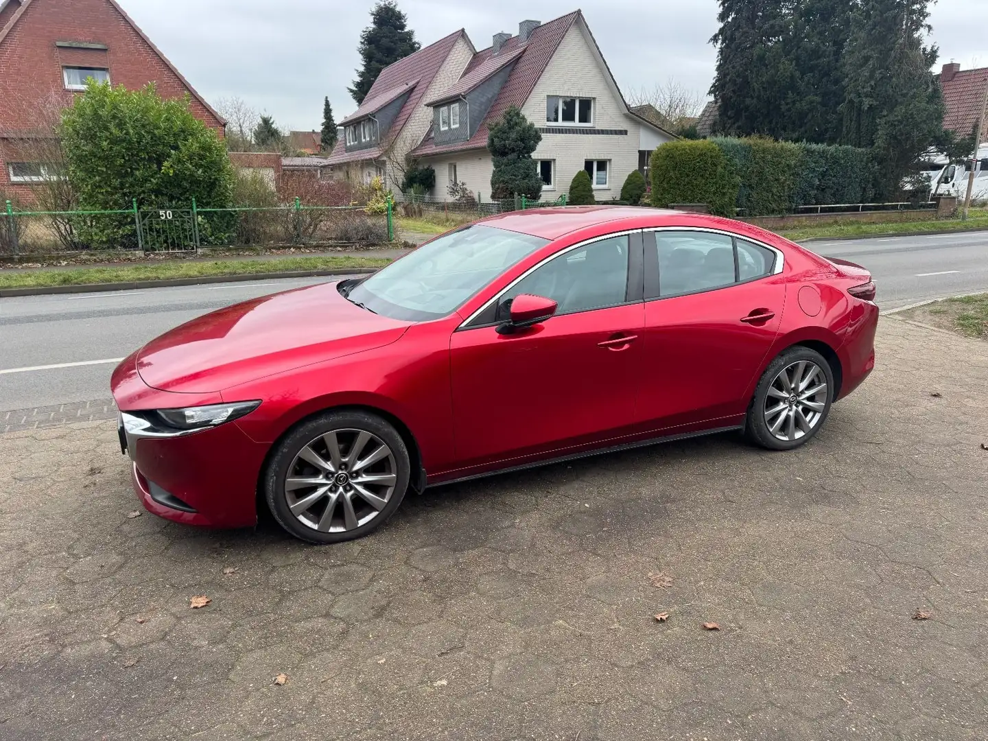 Mazda 3 Fastback MHybrid Auto Selection*360+Bose+Leder Rouge - 1