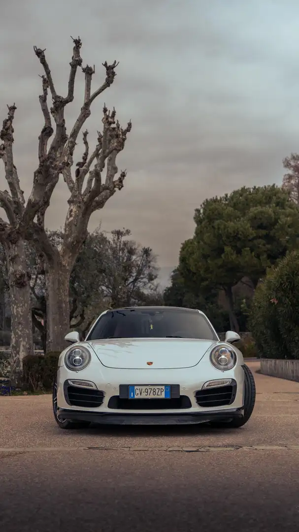 Porsche 991 991.1 turbo coupe Bianco - 1