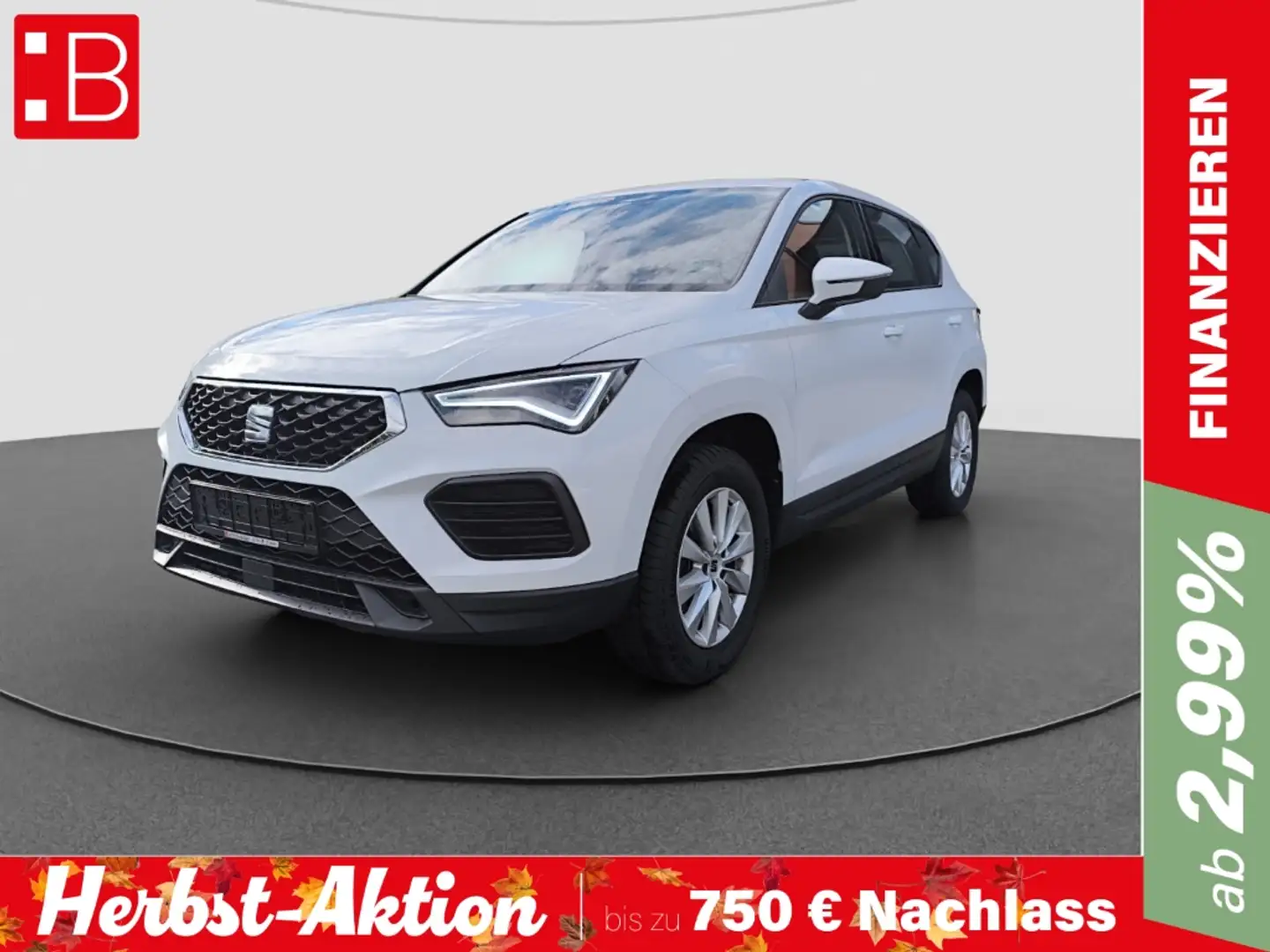 SEAT Ateca 1.0 TSI Reference 5-J-GAR. VOLL-LED PDC SHZ LM Blanco - 1