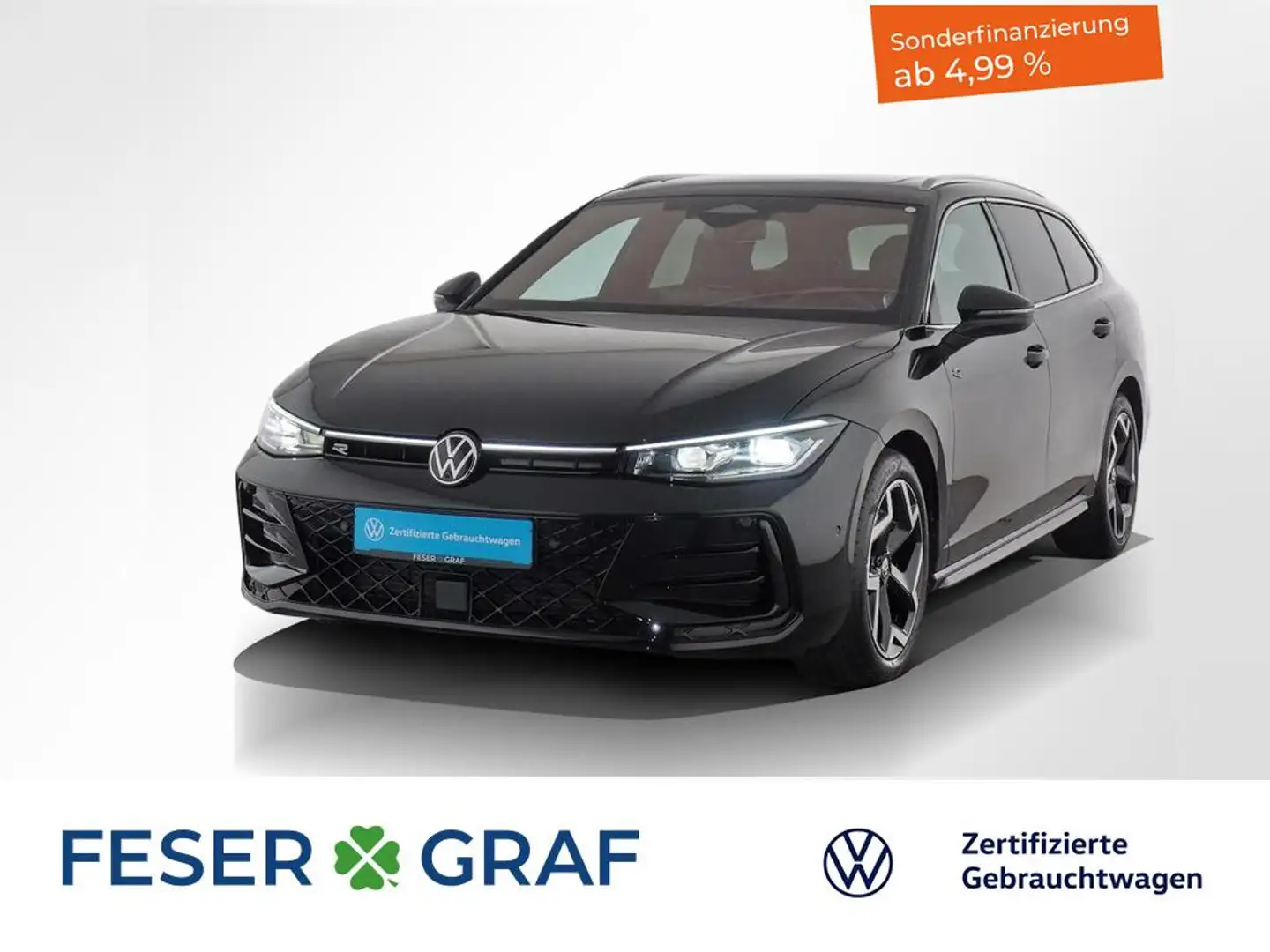 Volkswagen Passat Variant 2.0 TDI R-Line DSG Matrix-LED / AHK / Pano / Stand Schwarz - 1