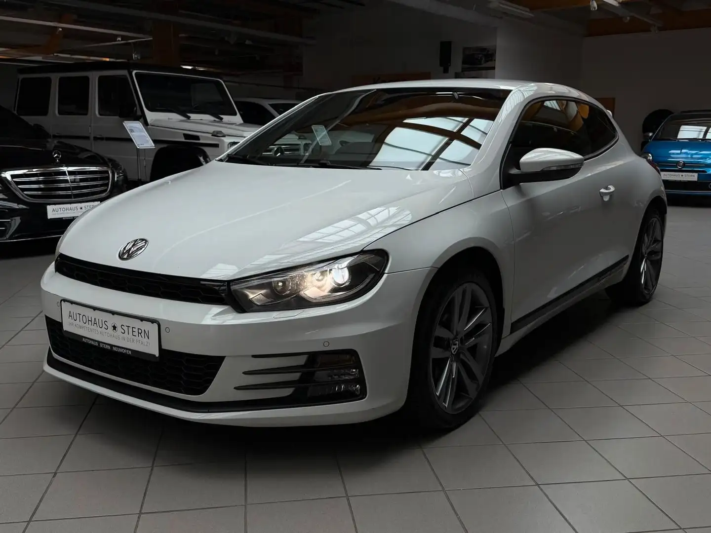 Volkswagen Scirocco Bi-Xenon|Kamera|SHZ|Navi|Klima|1.Hand Bianco - 1