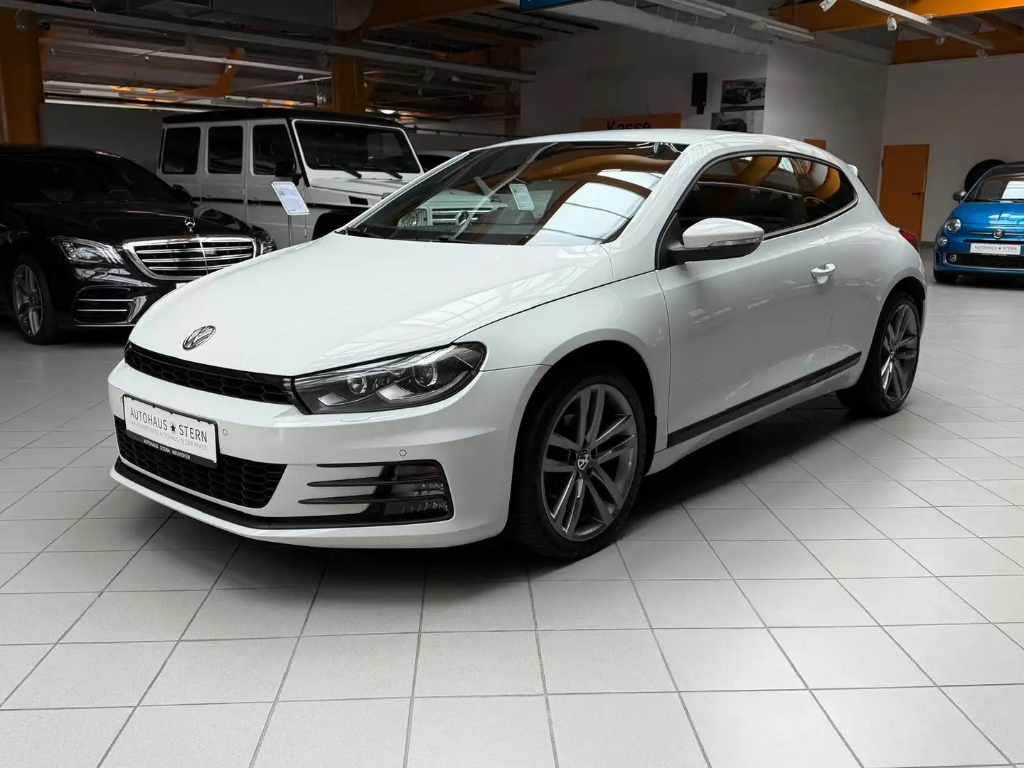 Volkswagen Scirocco Bi-Xenon|Kamera|SHZ|Navi|Klima|1.Hand Bianco - 2