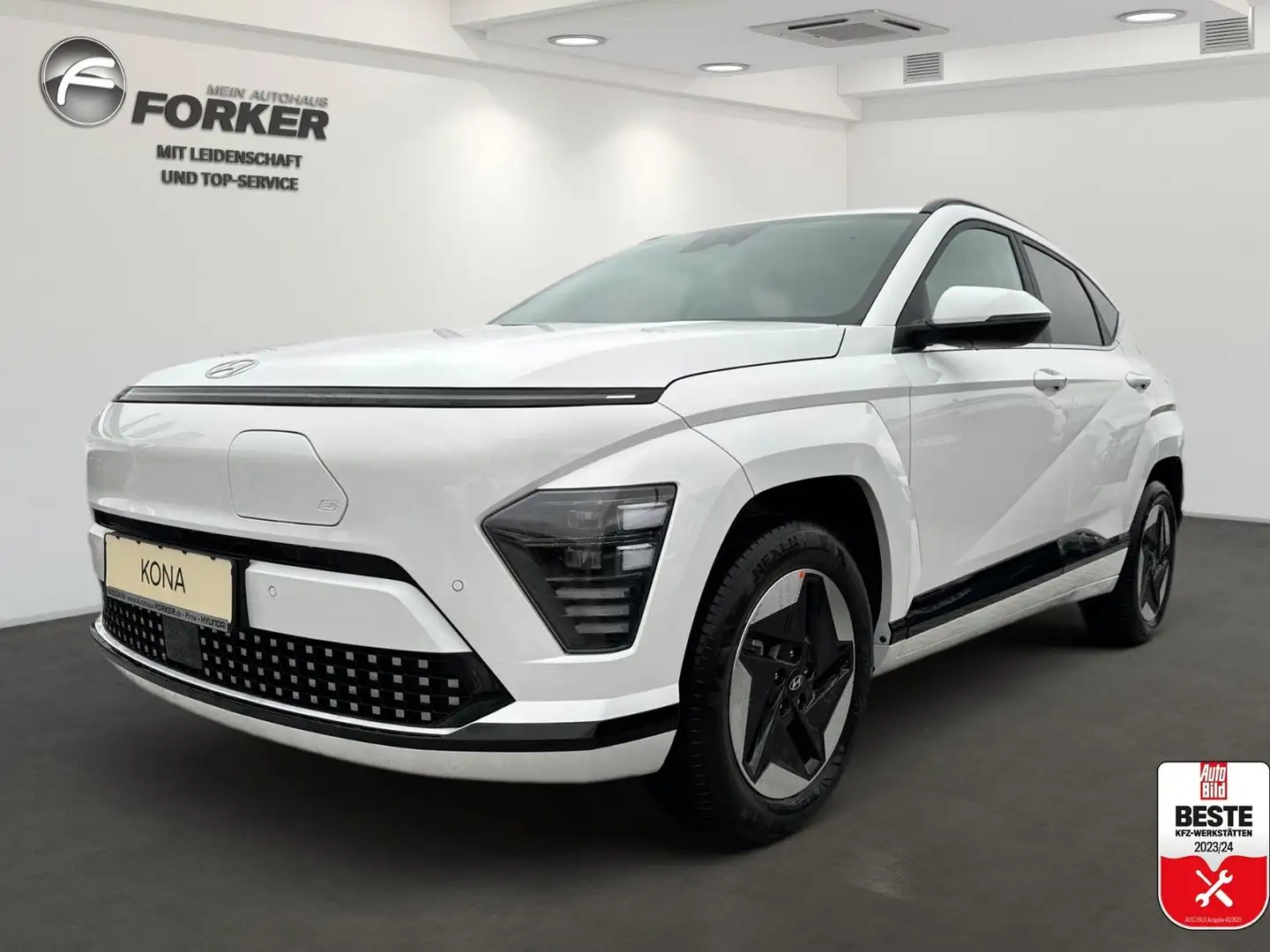 Hyundai KONA Trend Elektro 65,4 kWh ele. Heckklappe Bianco - 1