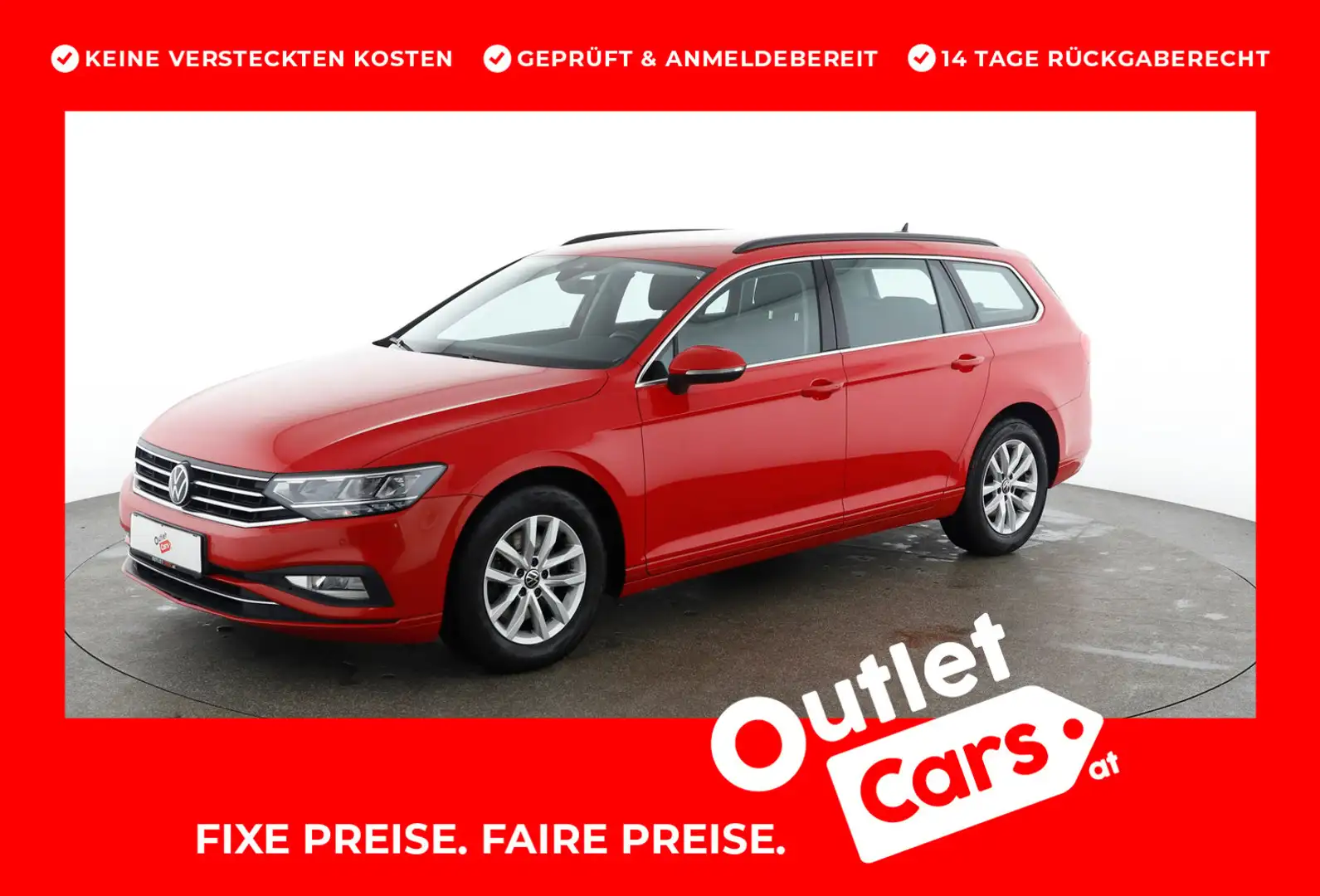 Volkswagen Passat Variant Business TDI DSG Kırmızı - 1