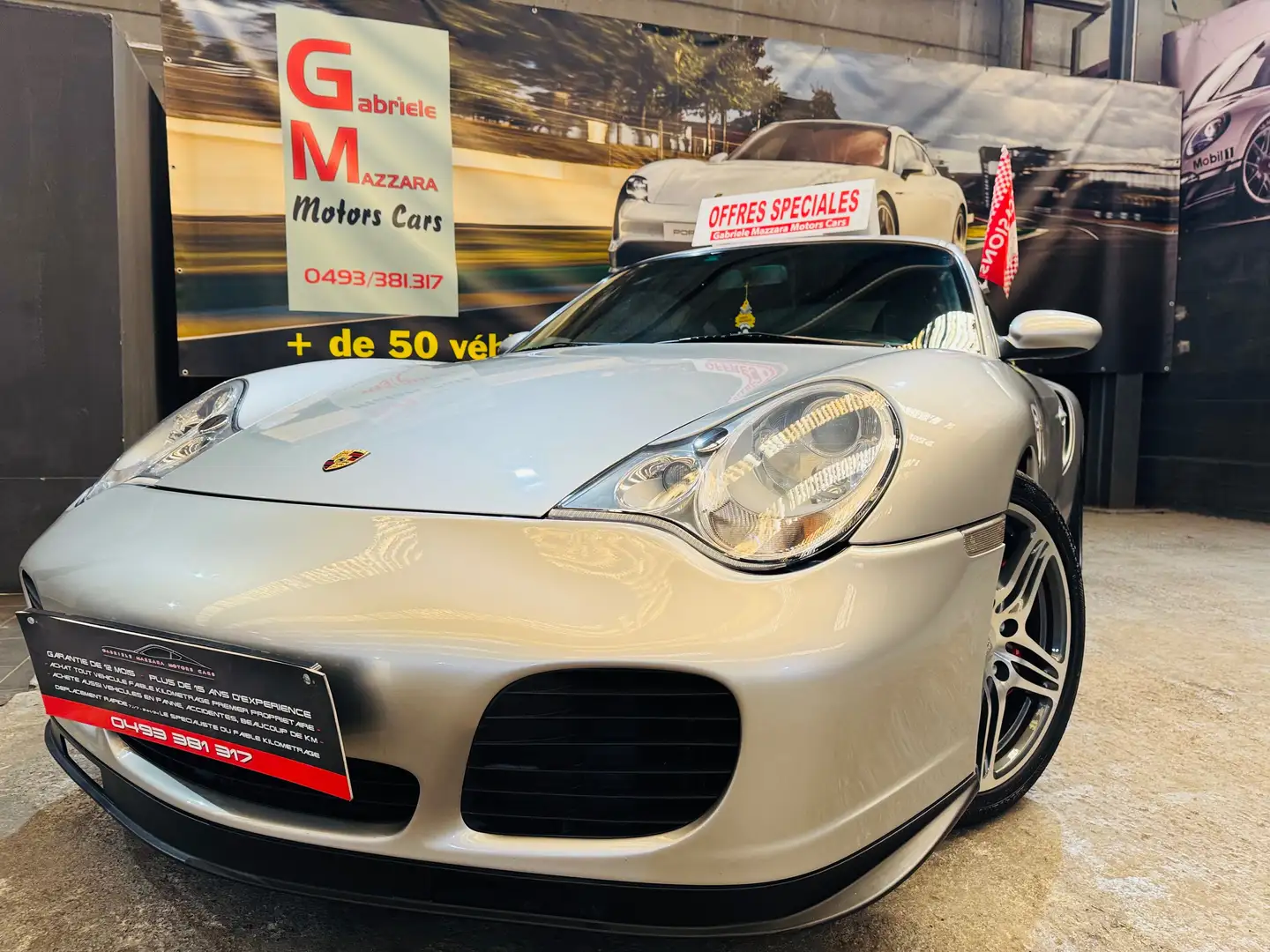 Porsche 996 Turbo 3.6 Tiptronic S Grijs - 1