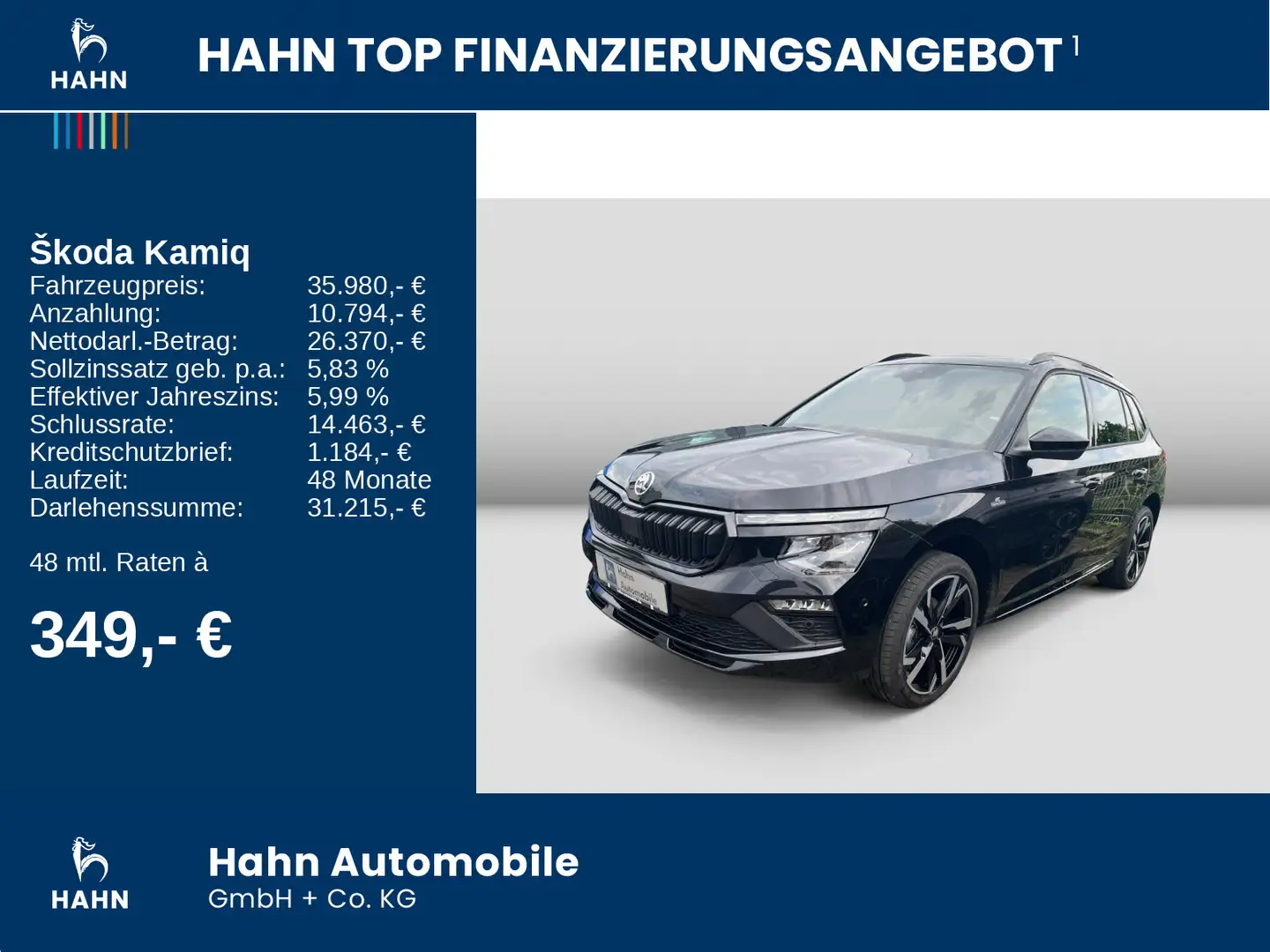 Skoda Kamiq Monte Carlo 1.5 DSG AHK Info Komfort Plus Schwarz - 2