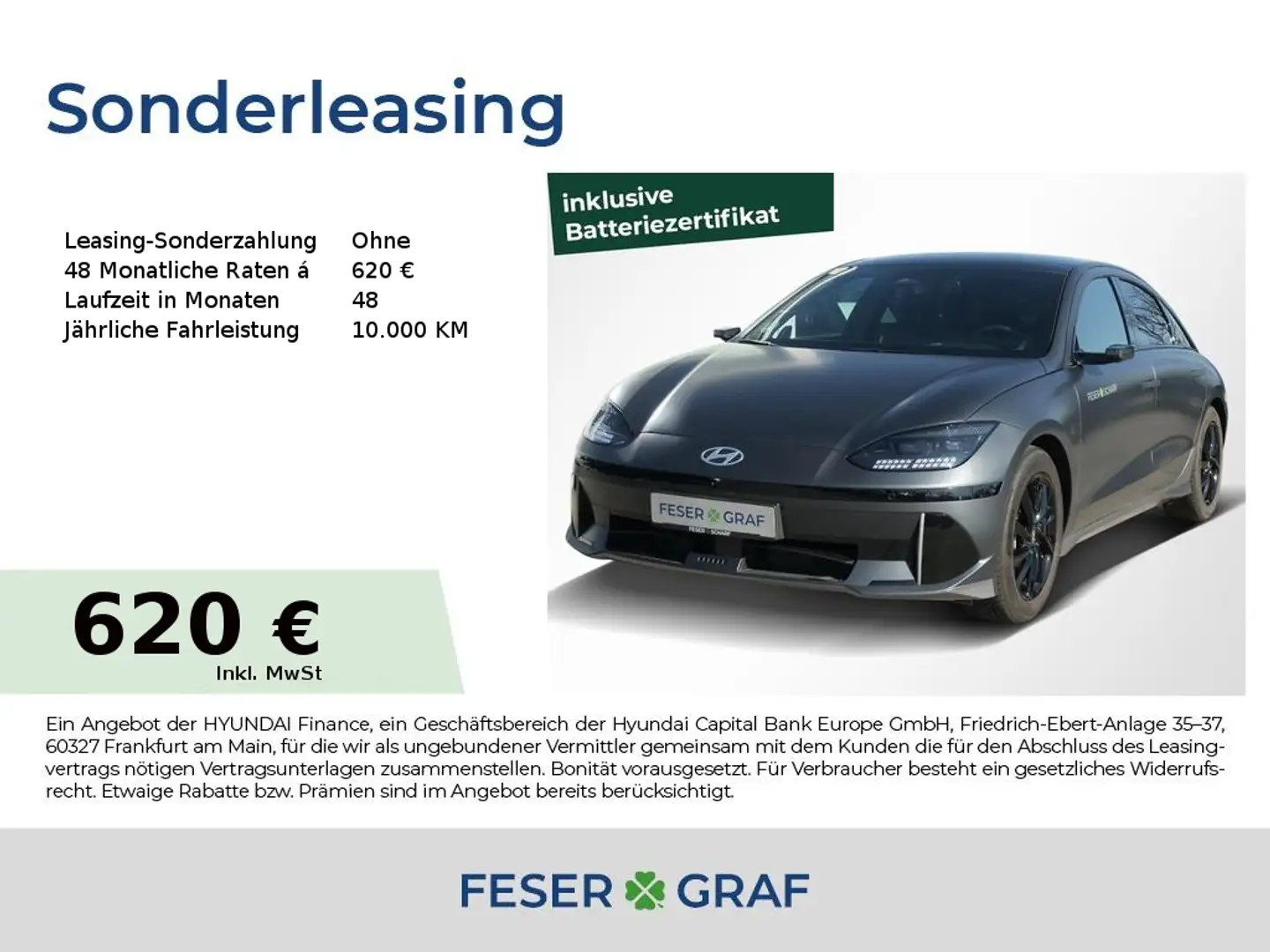 Hyundai IONIQ 6 UNIQ GLASDACH DIGI.-SPIEGEL 20" MATRIX Grau - 1