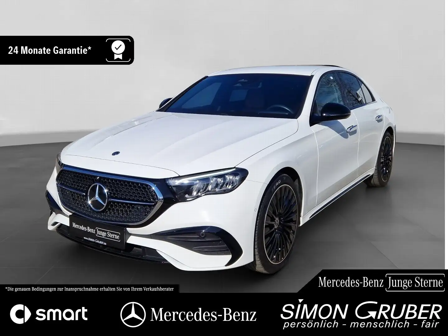 Mercedes-Benz E 220 d AMG Line Night Superscreen Winter 20Zoll Wit - 1