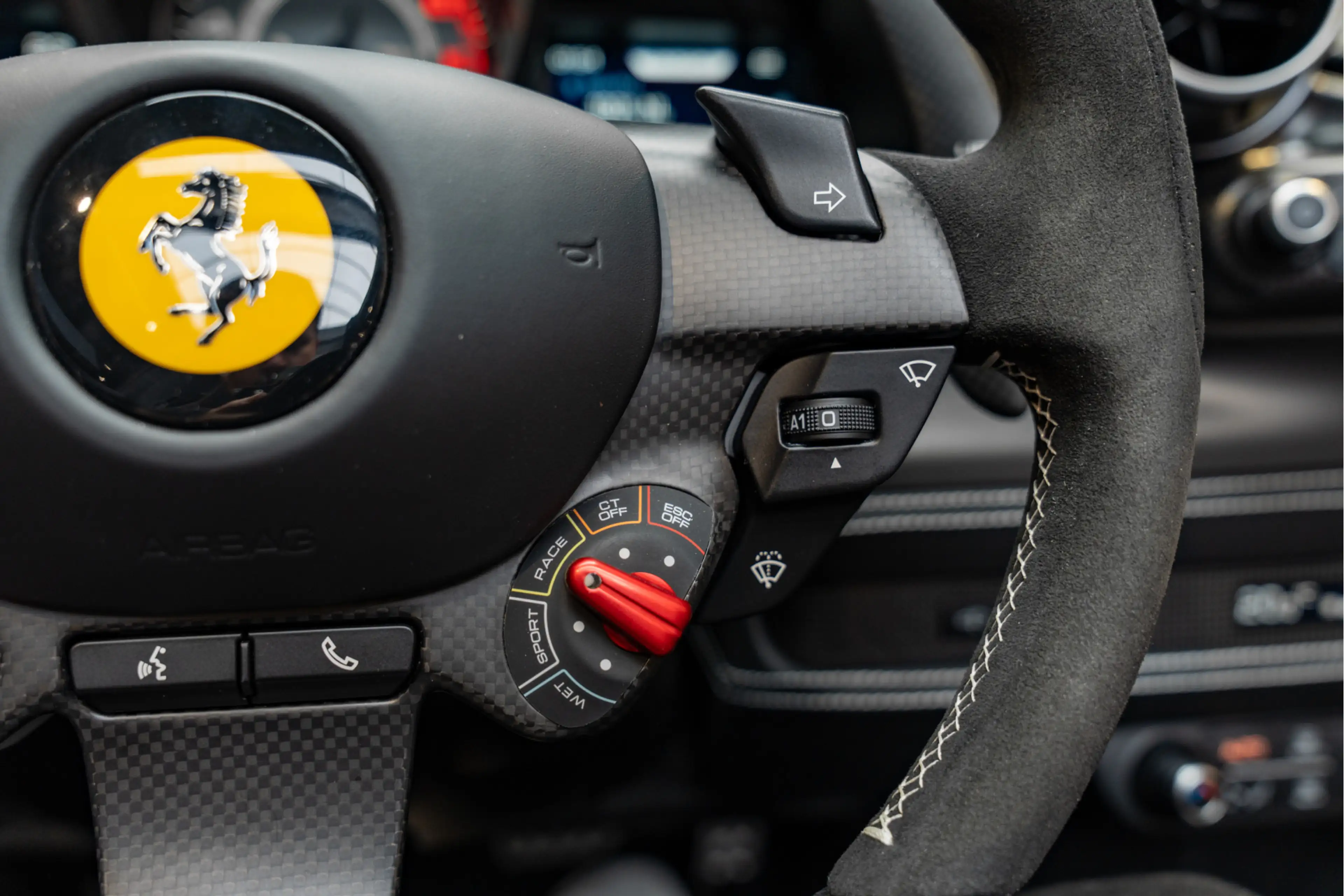 Ferrari F8 Spider Lift Matte Carbon Rosso Scuderia Tricolore Carbon — photo 39