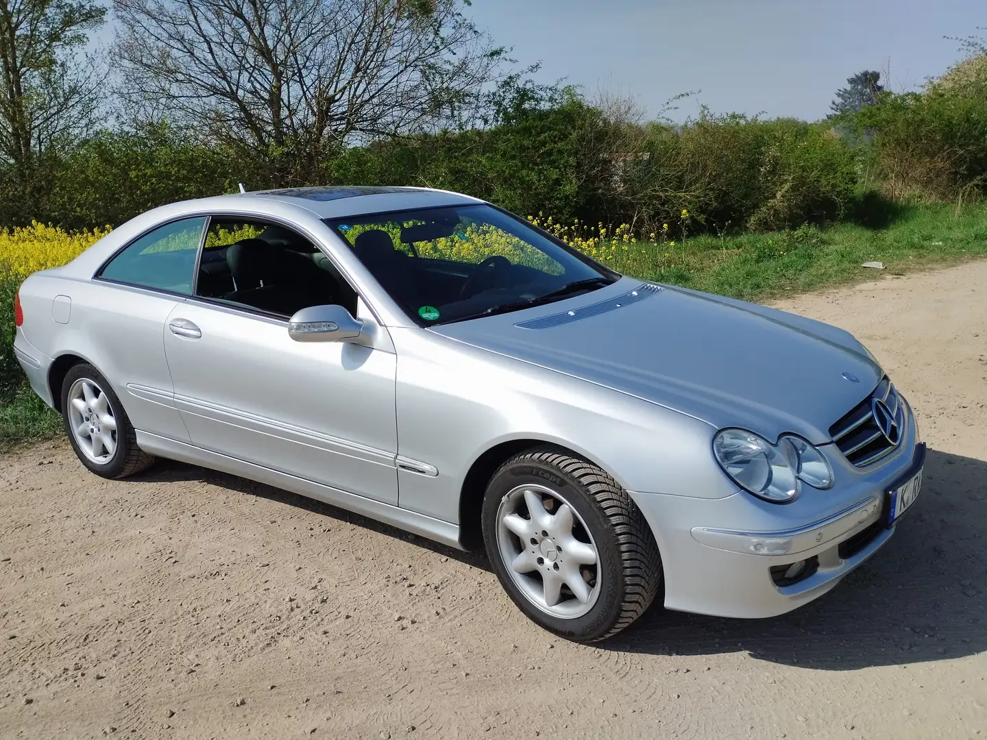 Mercedes-Benz CLK 200 CLK-Klasse Coupe Coupe Kompressor Automatik Elegan Plateado - 2