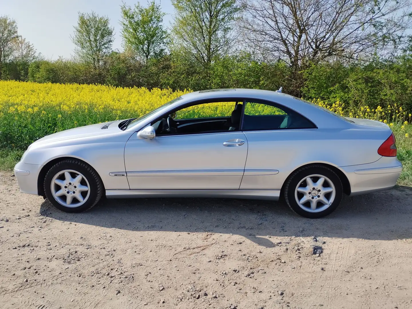 Mercedes-Benz CLK 200 CLK-Klasse Coupe Coupe Kompressor Automatik Elegan Plateado - 1