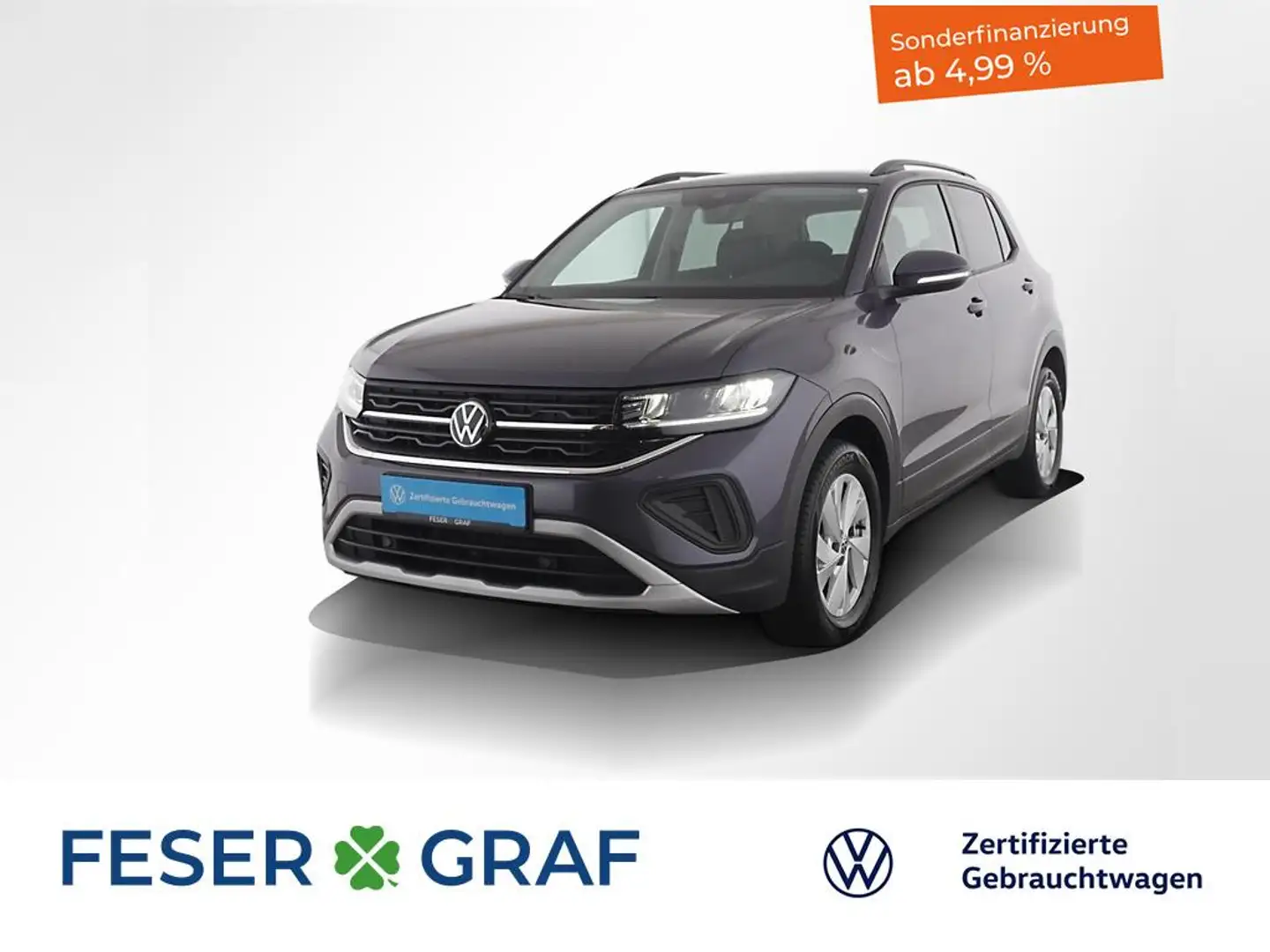 Volkswagen T-Cross 1.0 TSI Life Navi / Kamera / LED Grau - 1