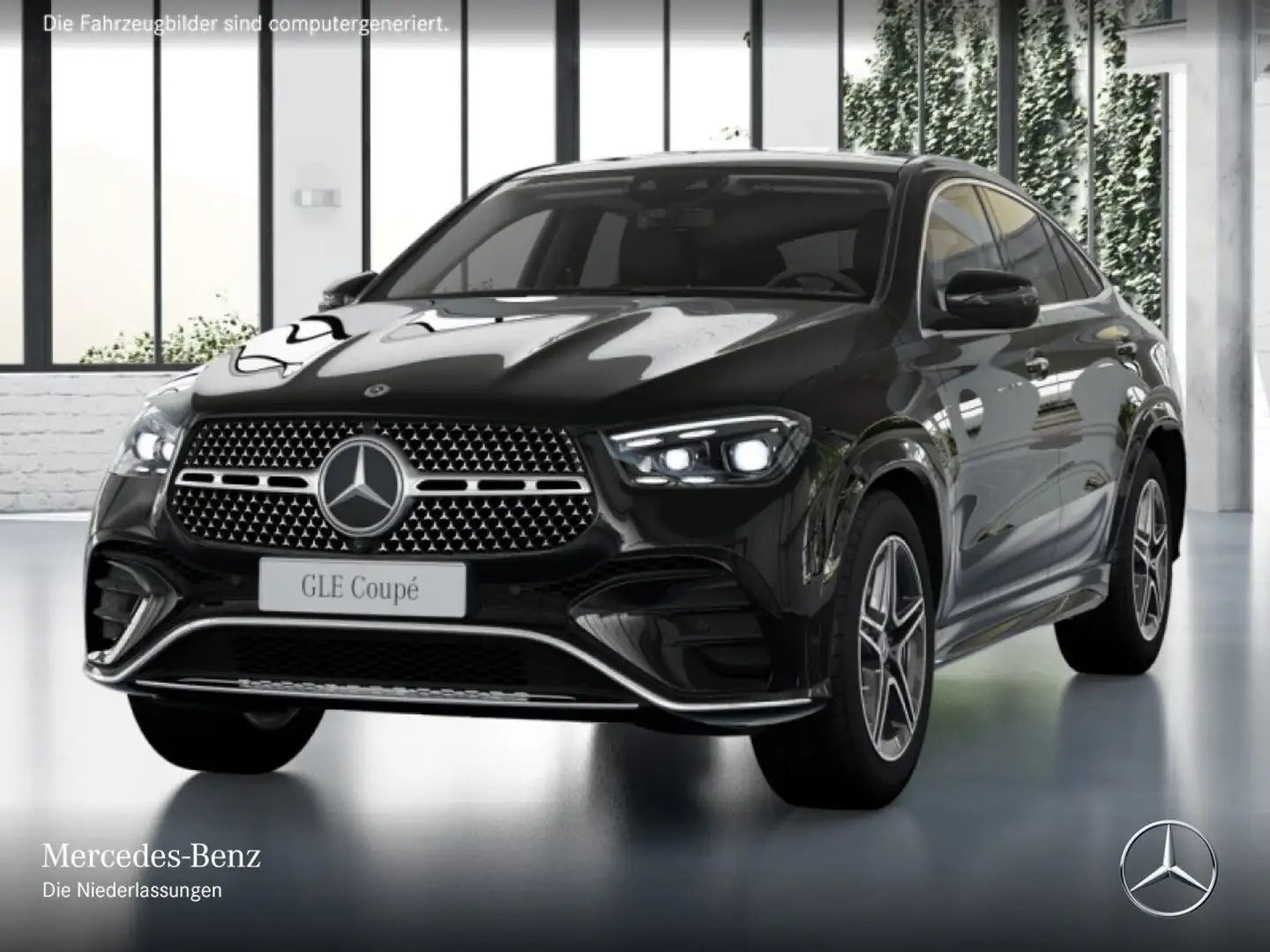 Mercedes-Benz GLE 450 d Coupé 4M AMG+PANO+360+MULTIBEAM+20"+9G Schwarz - 2