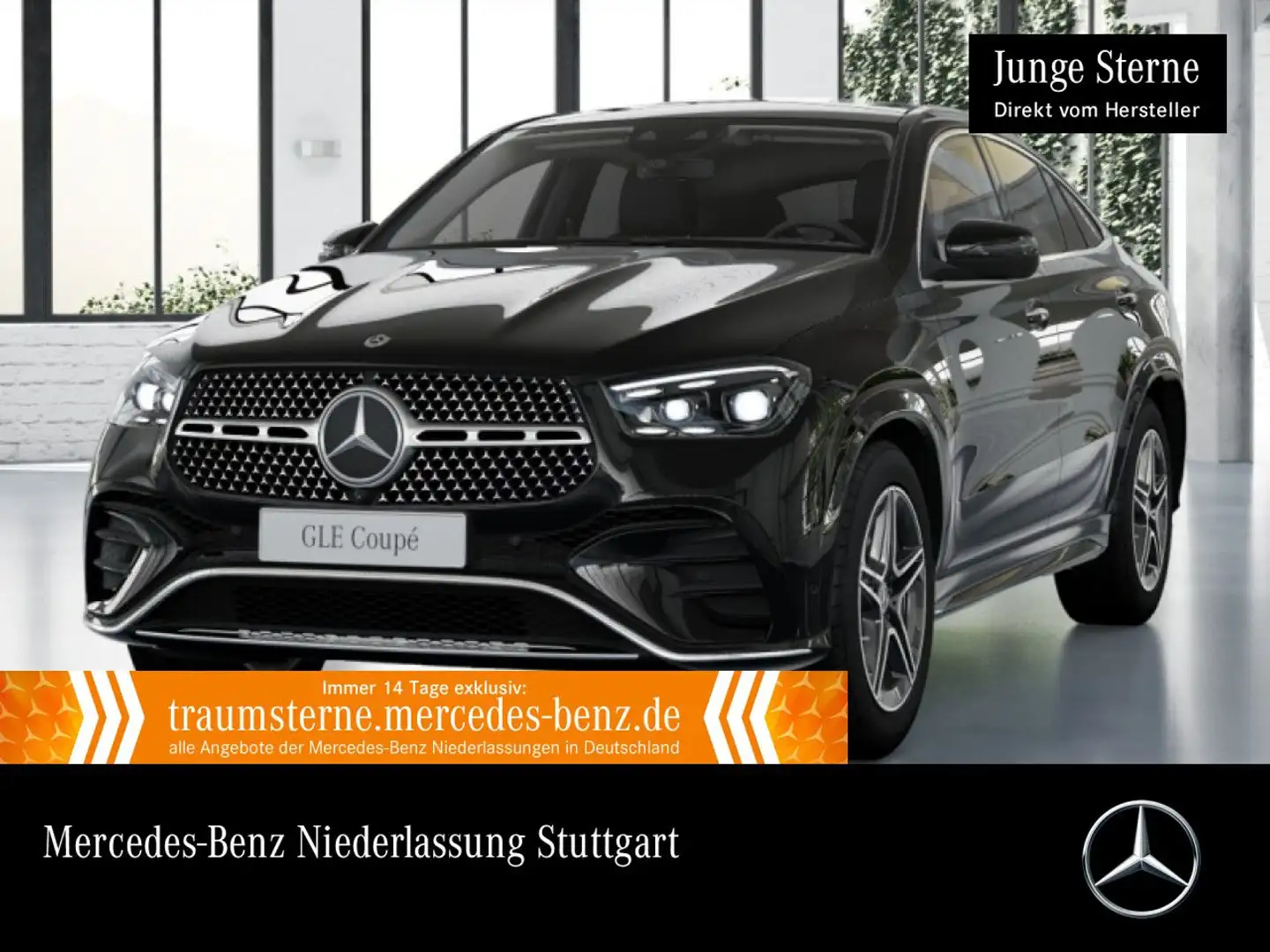 Mercedes-Benz GLE 450 d Coupé 4M AMG+PANO+360+MULTIBEAM+20"+9G Schwarz - 1