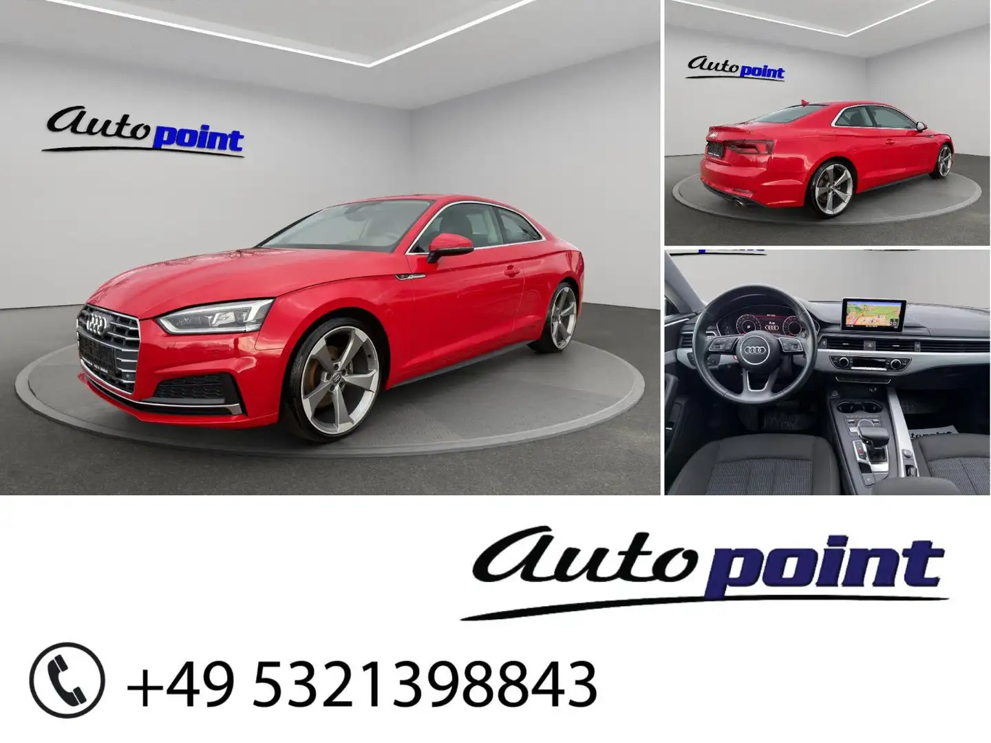 Audi A5 Coupe 40 TFSI S-LINE VIRTUAL 20" Rotor Rot - 1