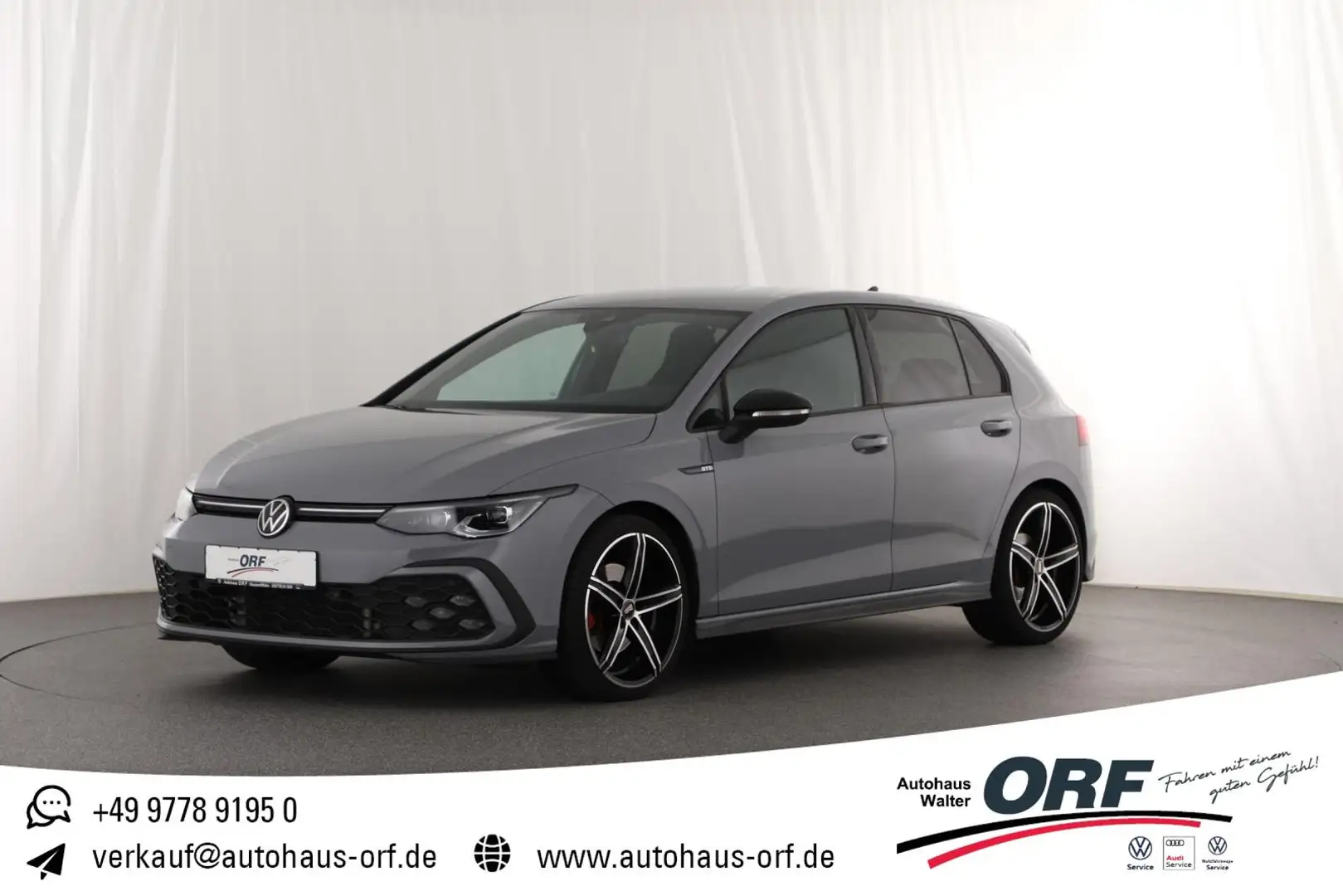 Volkswagen Golf VIII 2.0 TDI GTD DSG AHK VIRTUAL DAB APP MATRIX NA Grau - 1