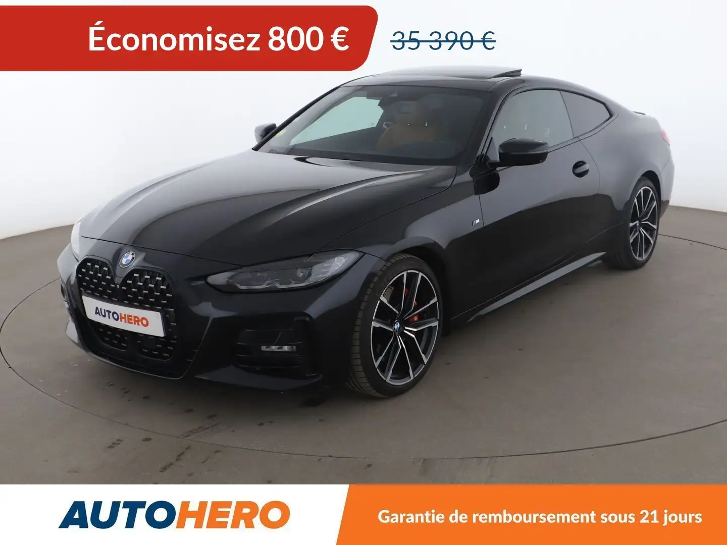 BMW 420 Coupé 420d xDrive M Sport BVA8 Noir - 1