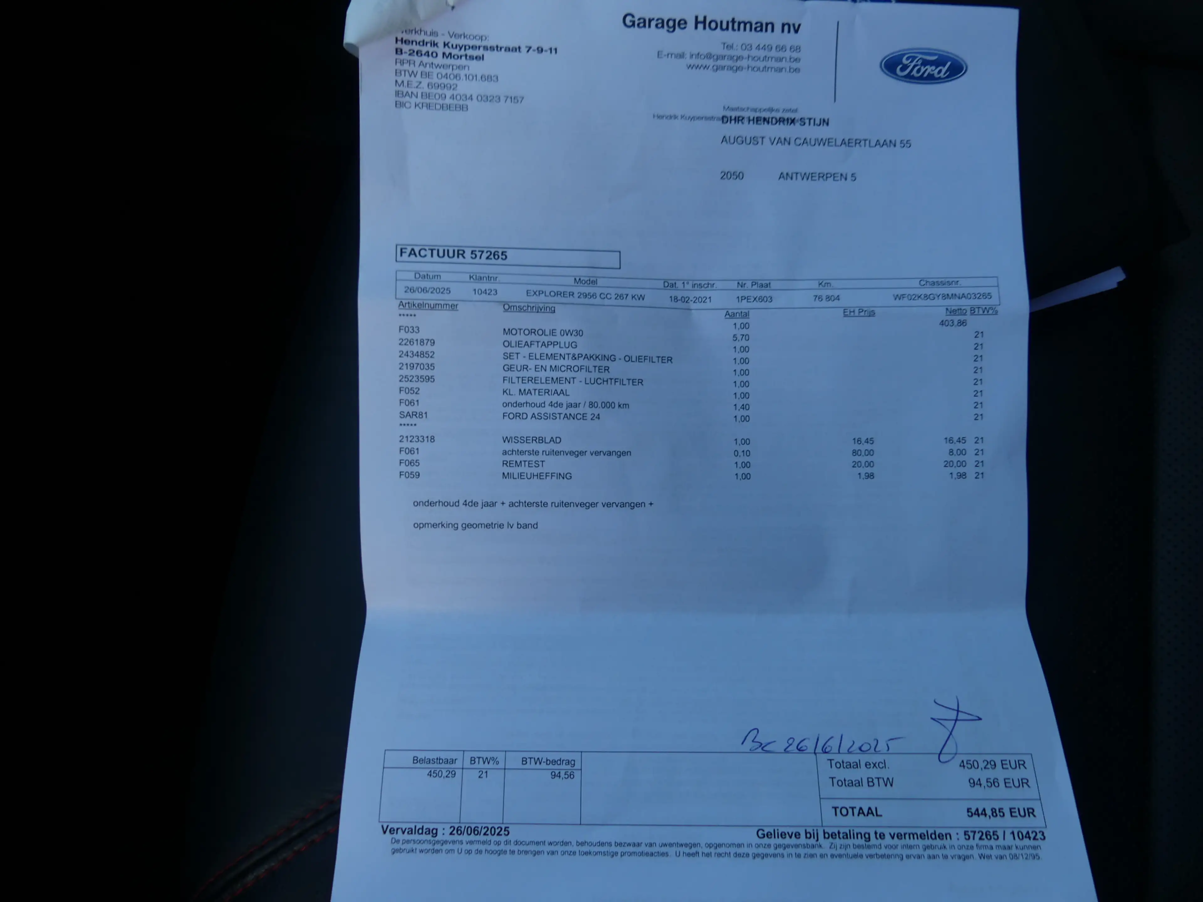 Ford Explorer 3.0 V6 EcoBoost PHEV ST-Line / Dealer onderhouden — photo 19