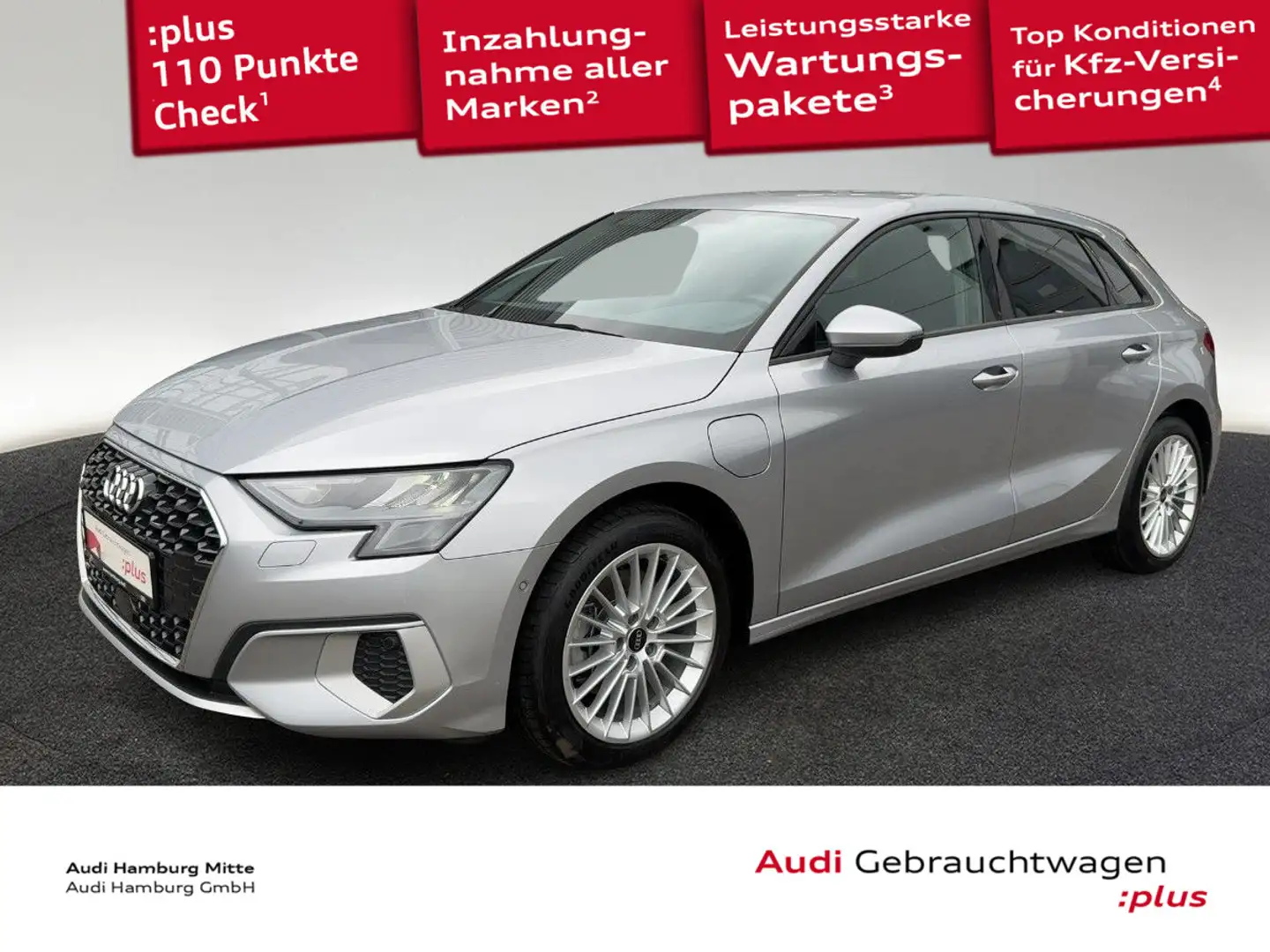 Audi A3 40 TFSI e advanced S tronic Navi Ka Silber - 1