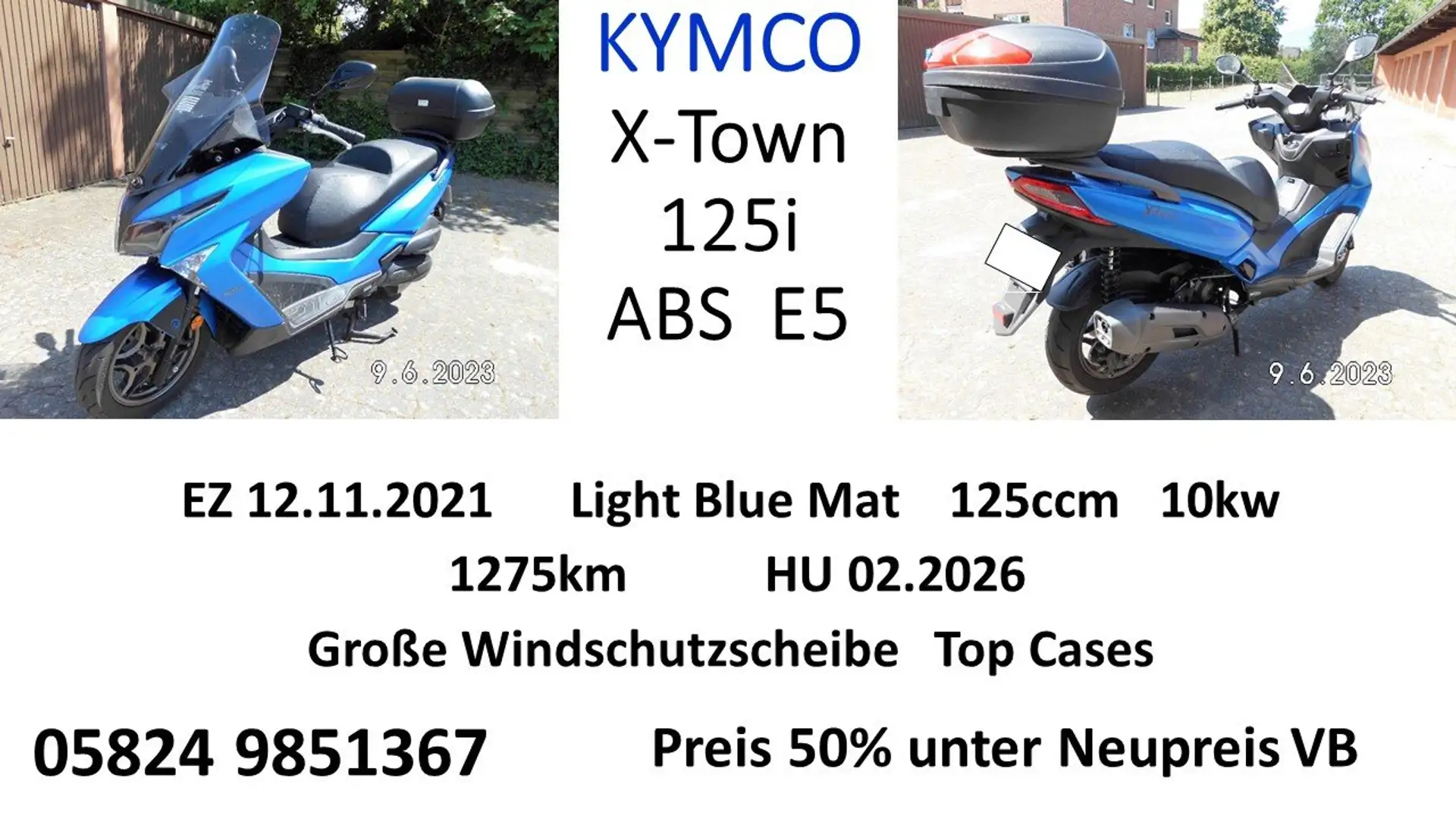 Kymco X-Town plava - 2