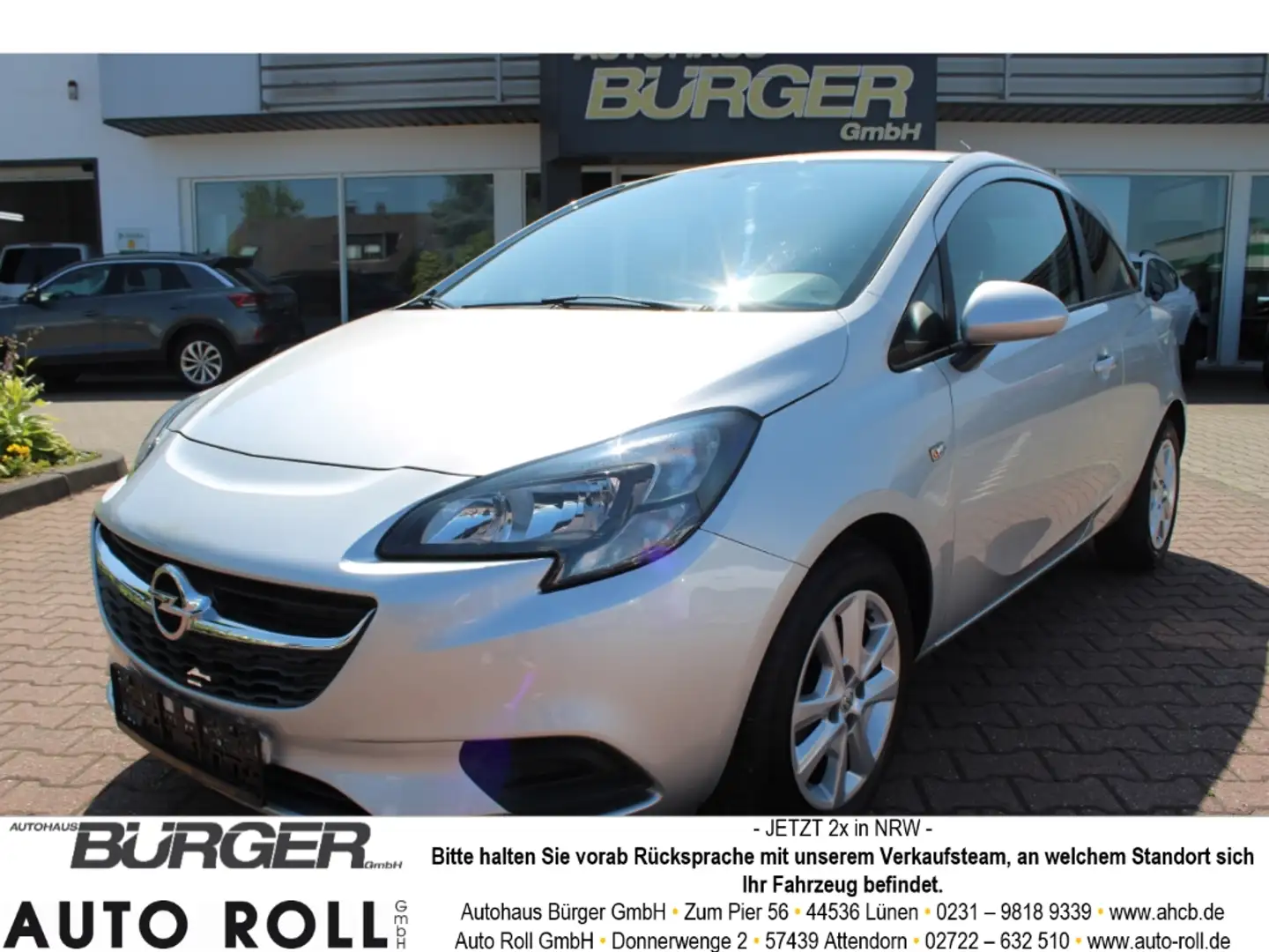Opel Corsa E Edition 1.4 Temp Klima  Berganfahrass. Speedlimi Plateado - 1