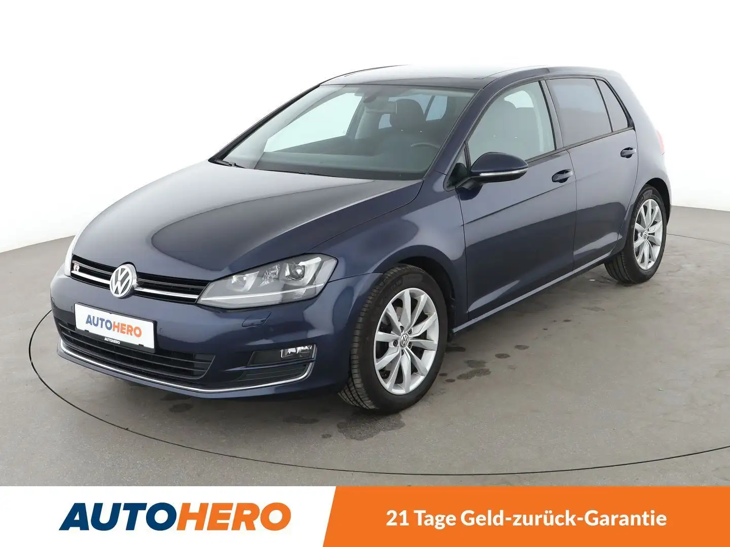 Volkswagen Golf 2.0 TDI Highline BMT Aut.*NAVI*CAM*PDC*SHZ Bleu - 1