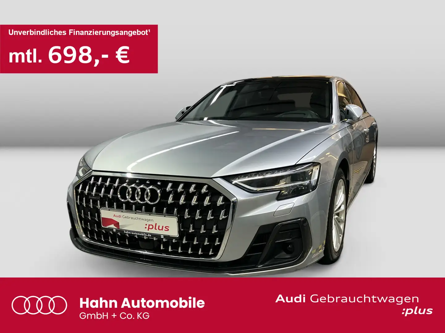 Audi A8 L 60 TFSI quattro Matrix HUD OLED ACC Virtual Argent - 1