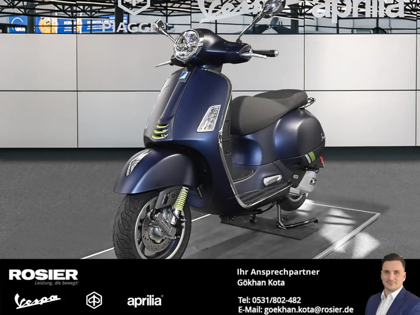 Vespa GT S SuperTech 125 Azul - 1