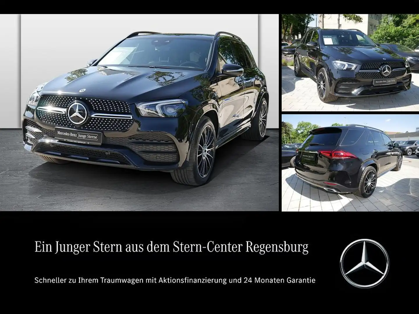 Mercedes-Benz GLE 400 d 4M AMG+DIST.+AHK+STANDH+HUD+PANO+MBEAM Negru - 1