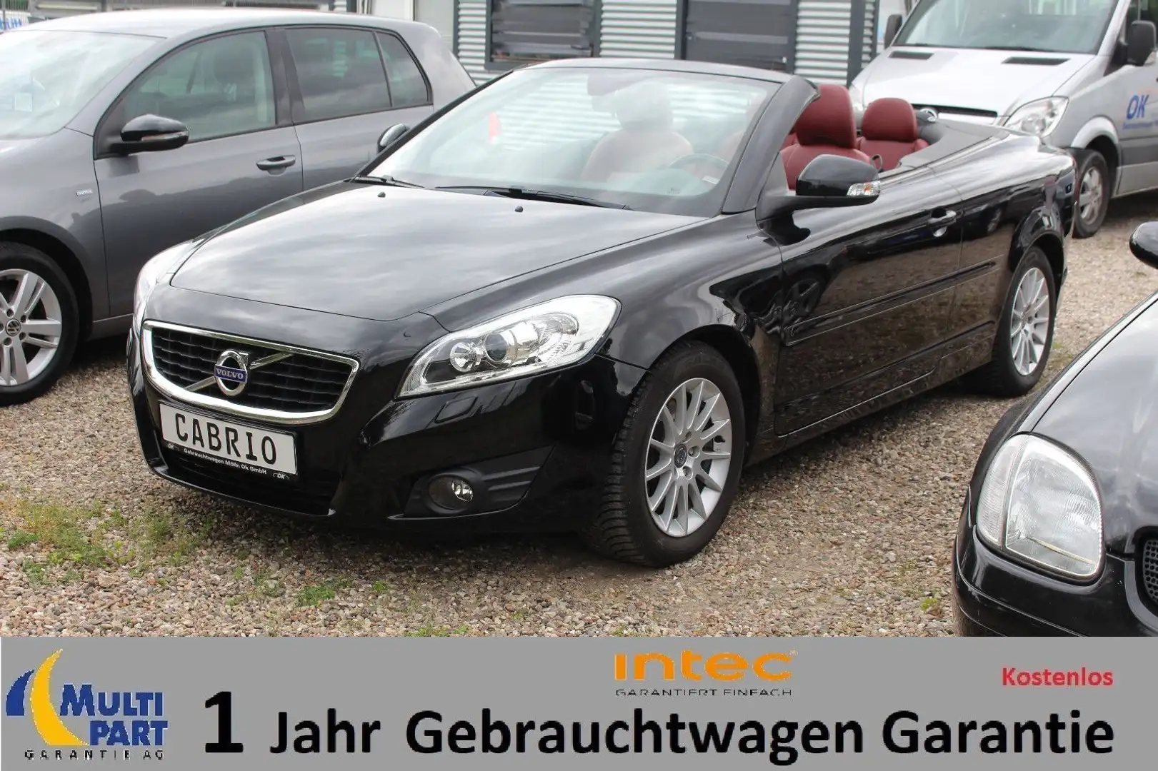 Volvo C70 Cabriolet D3 Kinetic*S.Heft*Klima*SHZ*Xenon Schwarz - 1
