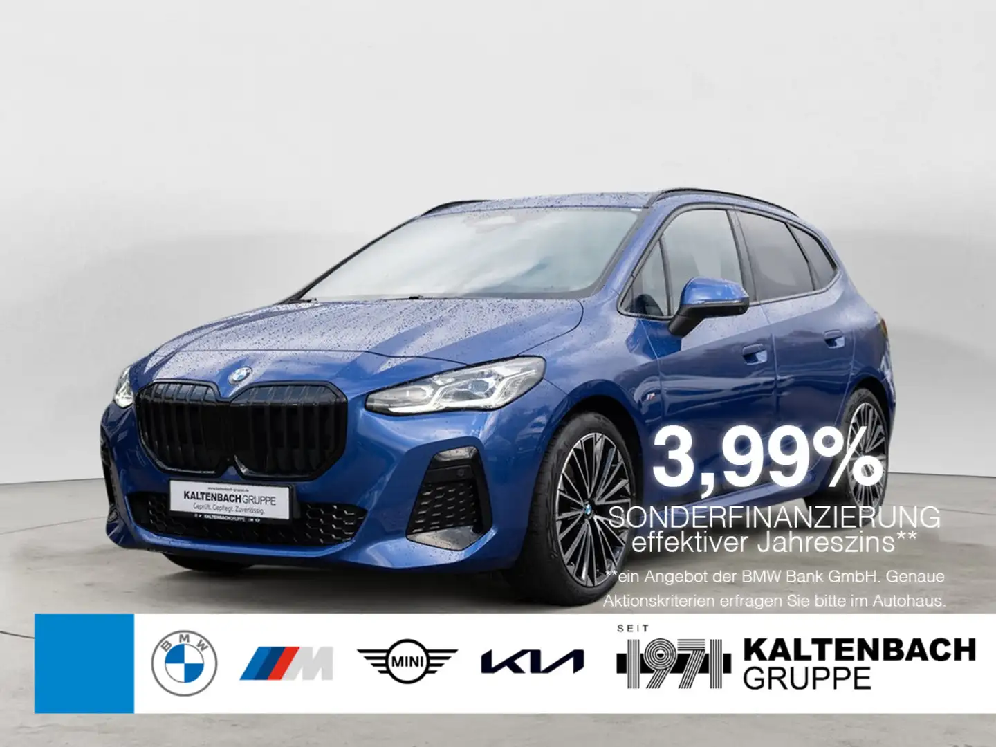 BMW 218 i Active Tourer M-Sport PANO AHK H/K 360° Blau - 1