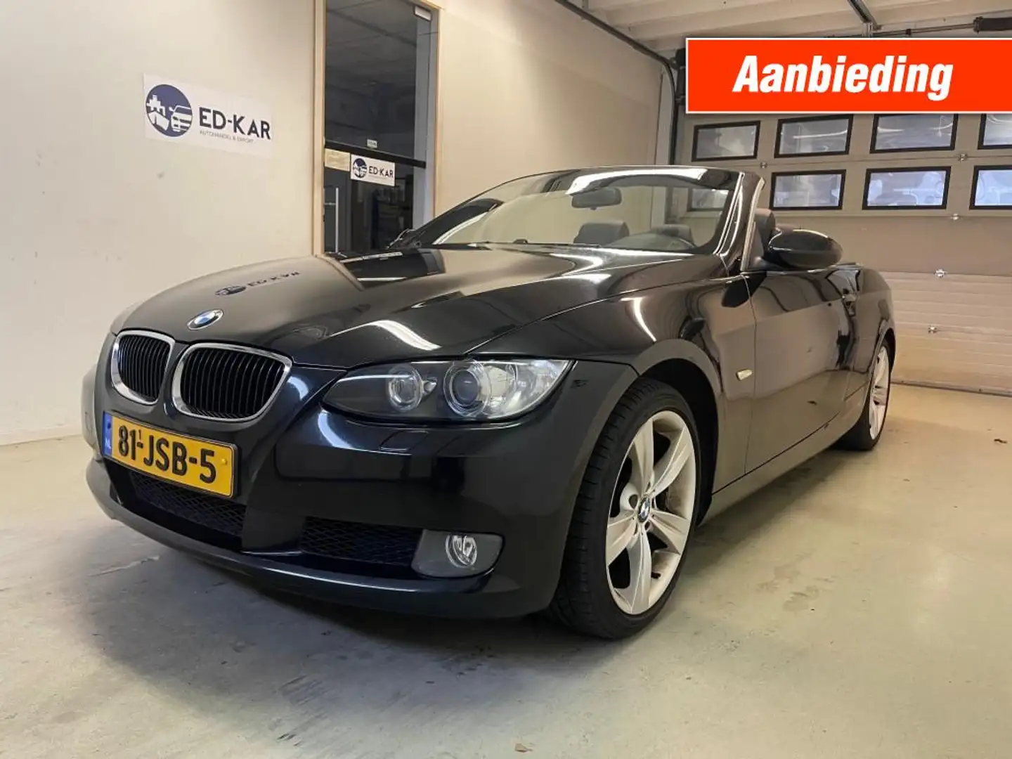 BMW 320 320i Summer HI EXE CABRIO KEY-LESS LEER NETTE AUTO Black - 1
